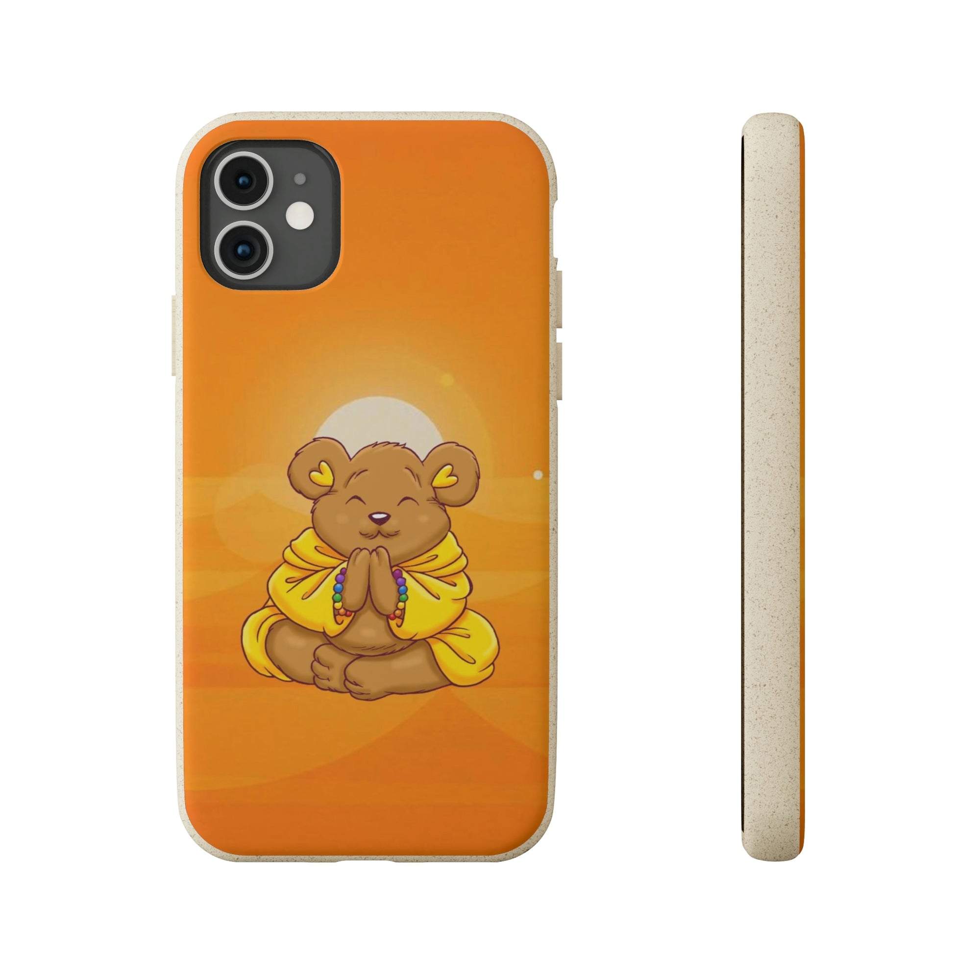 Buddha Bear Prayer: Eco-friendly Phone Case