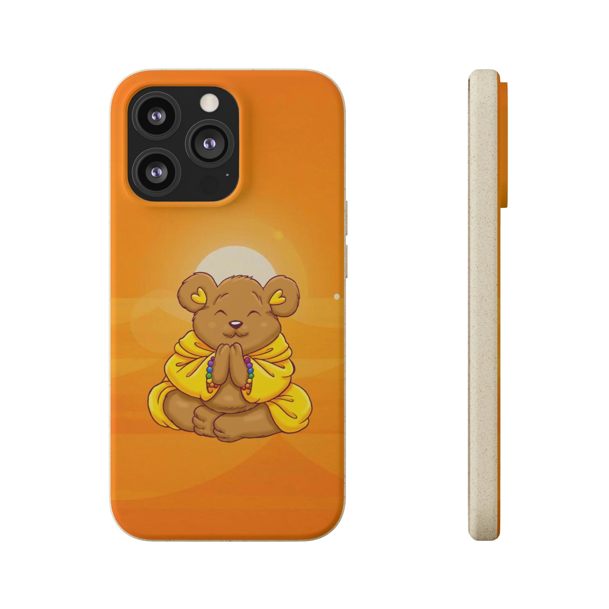 Buddha Bear Prayer: Eco-friendly Phone Case