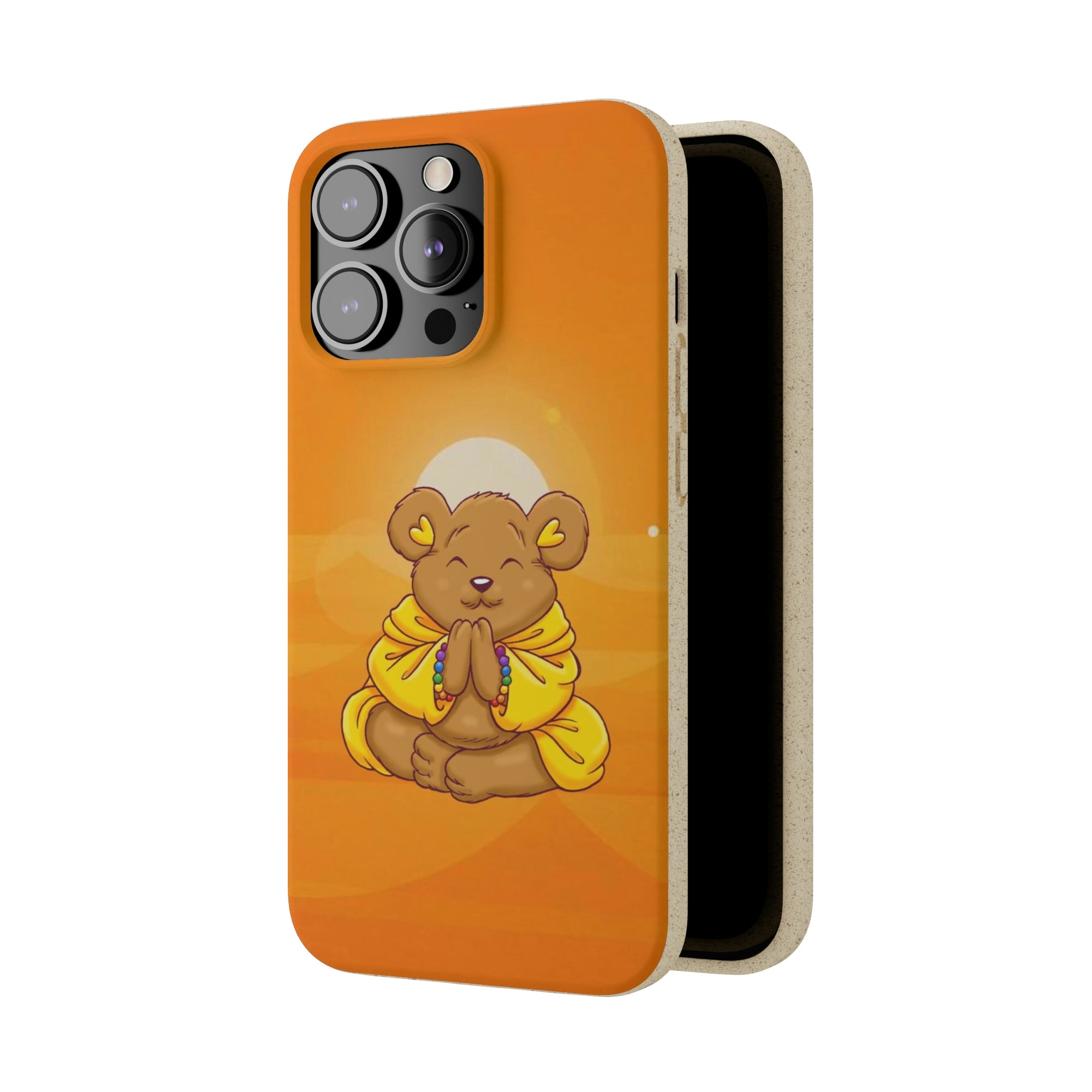 Buddha Bear Prayer: Eco-friendly Phone Case