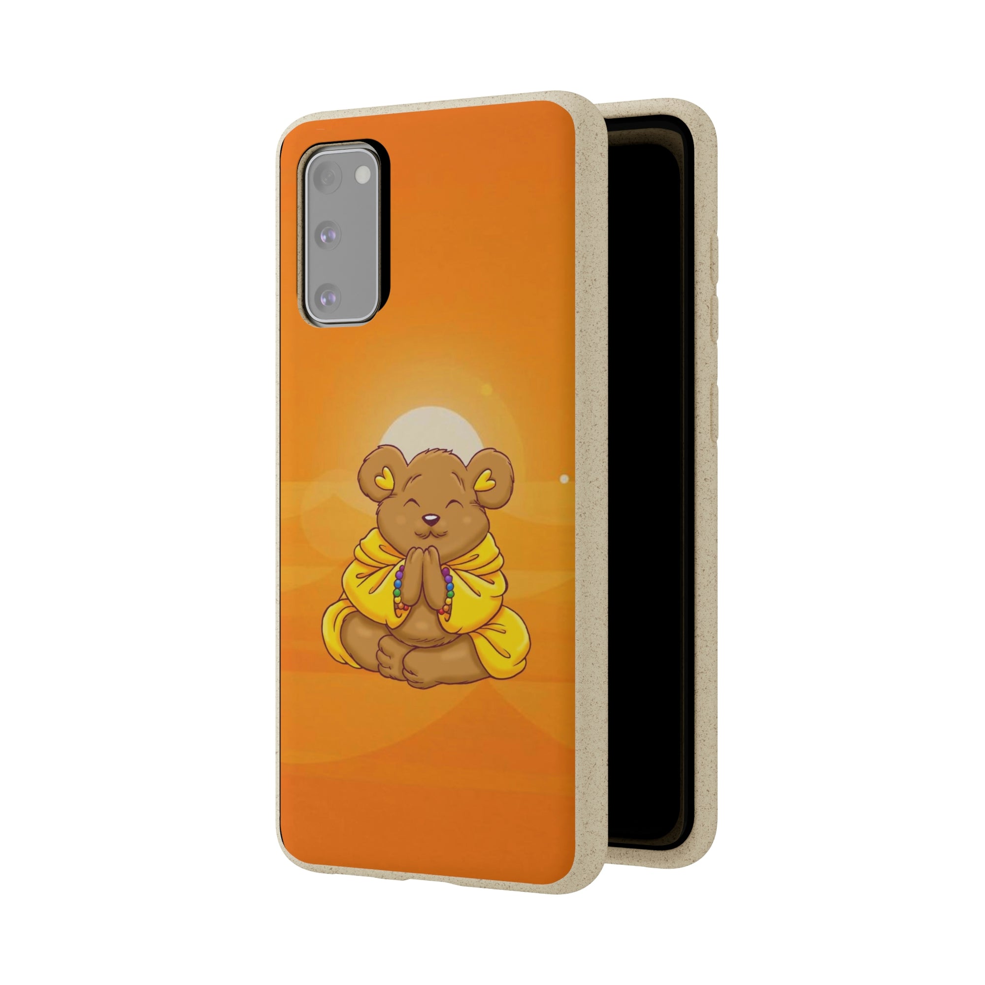 Buddha Bear Prayer: Eco-friendly Phone Case