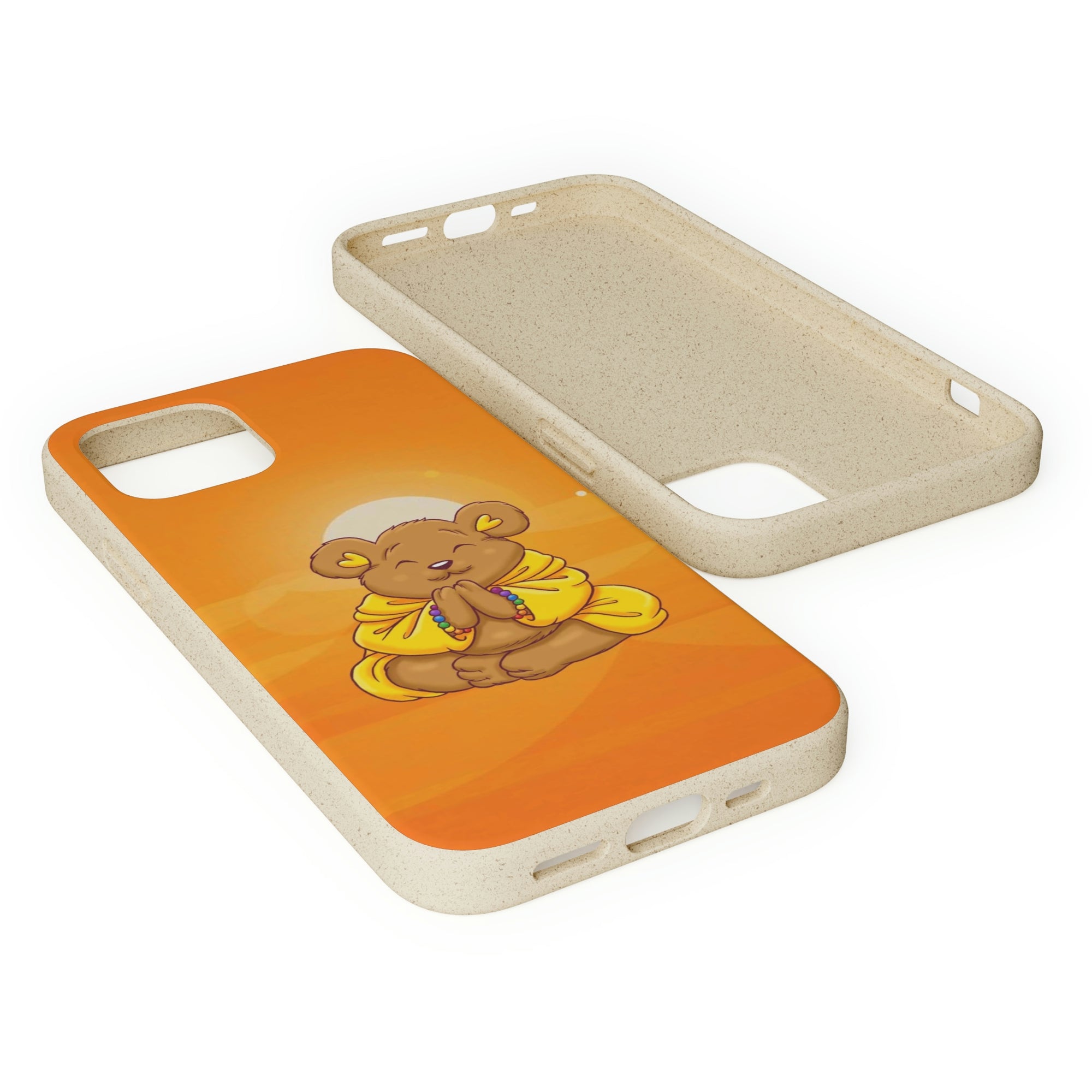 Buddha Bear Prayer: Eco-friendly Phone Case