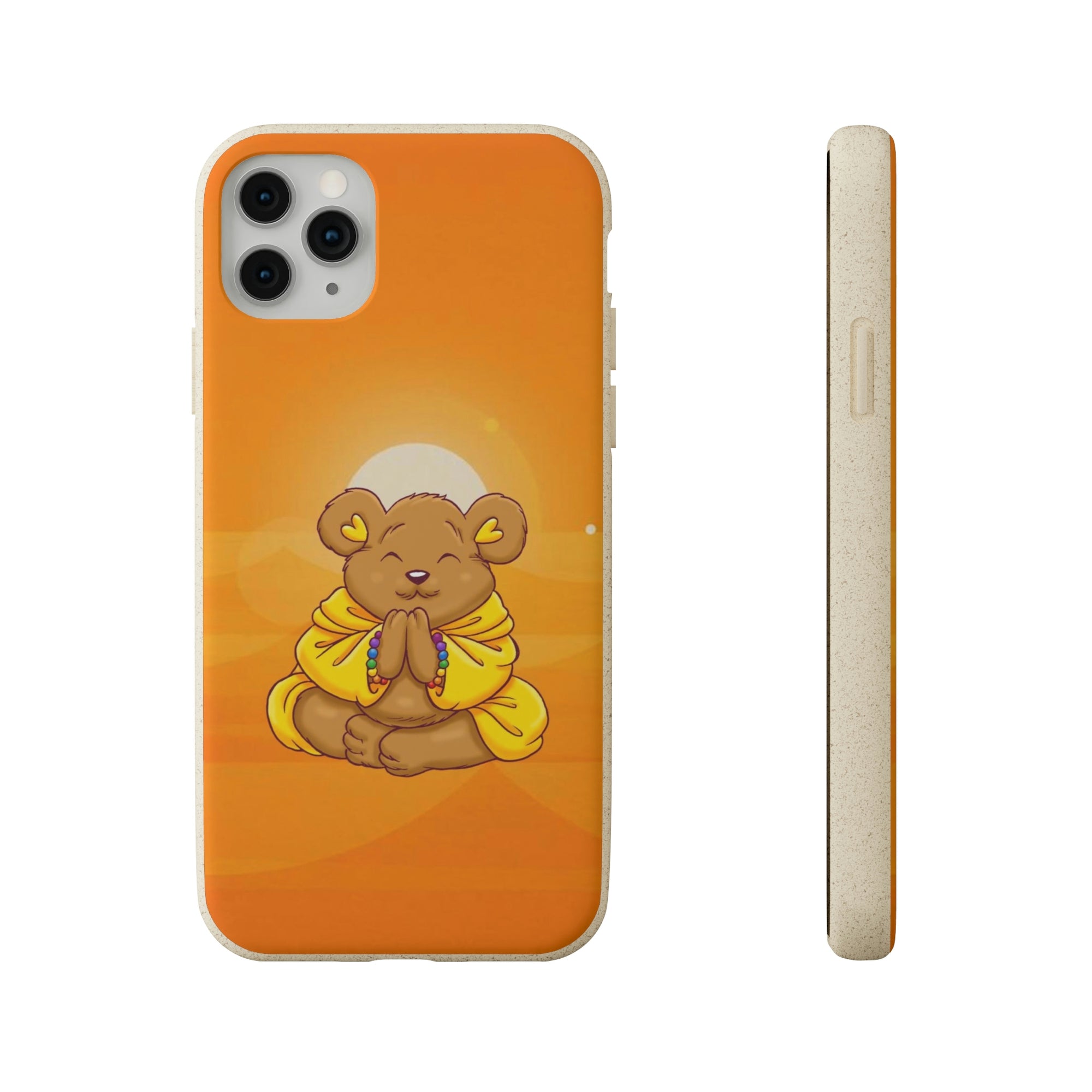 Buddha Bear Prayer: Eco-friendly Phone Case