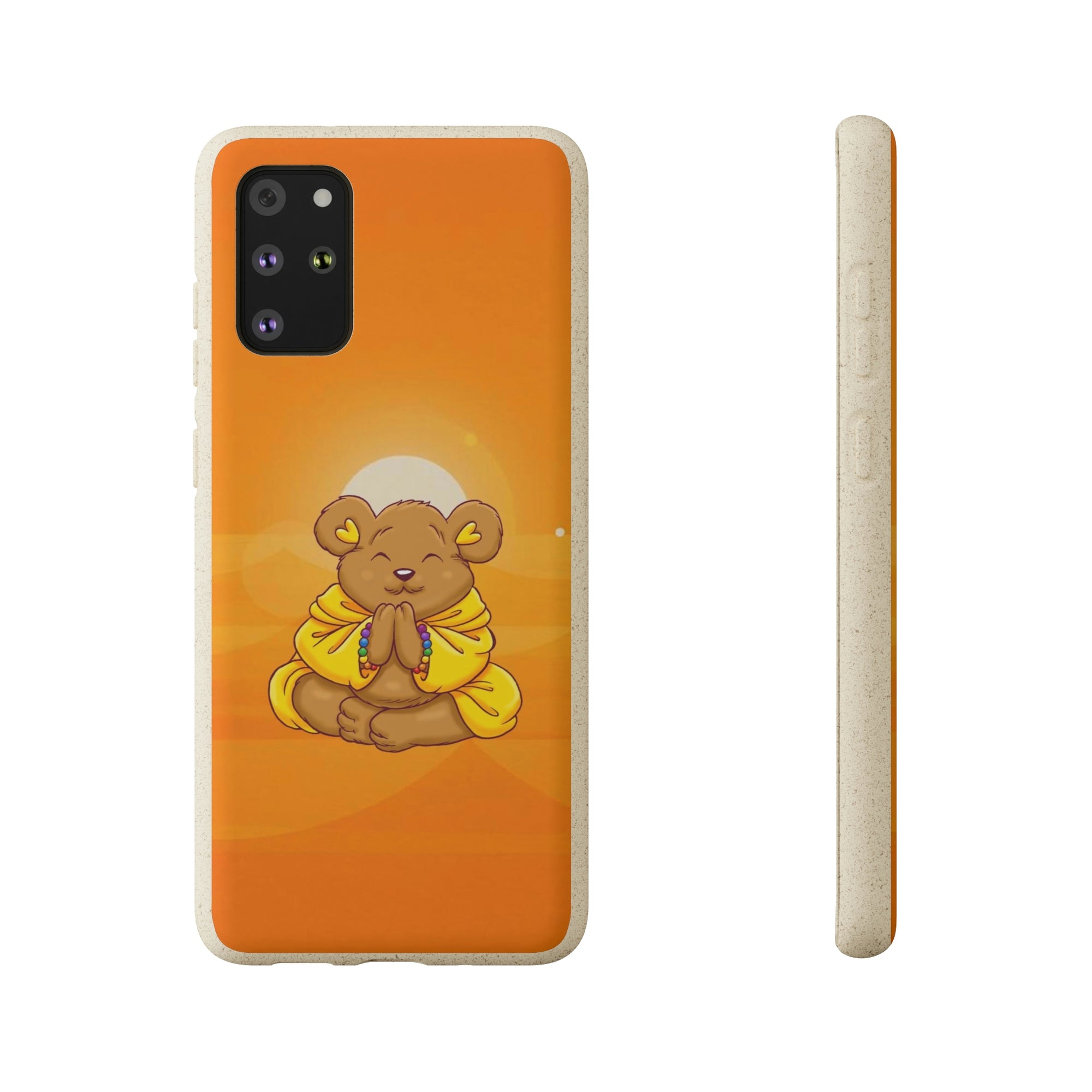 Buddha Bear Prayer: Eco-friendly Phone Case