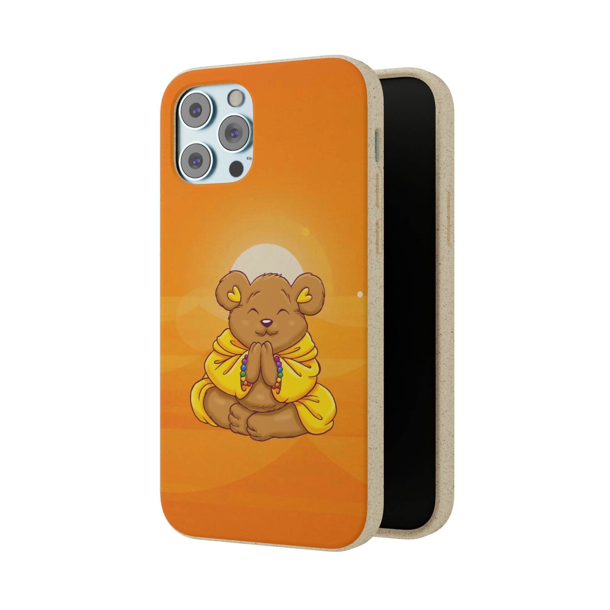 Buddha Bear Prayer: Eco-friendly Phone Case