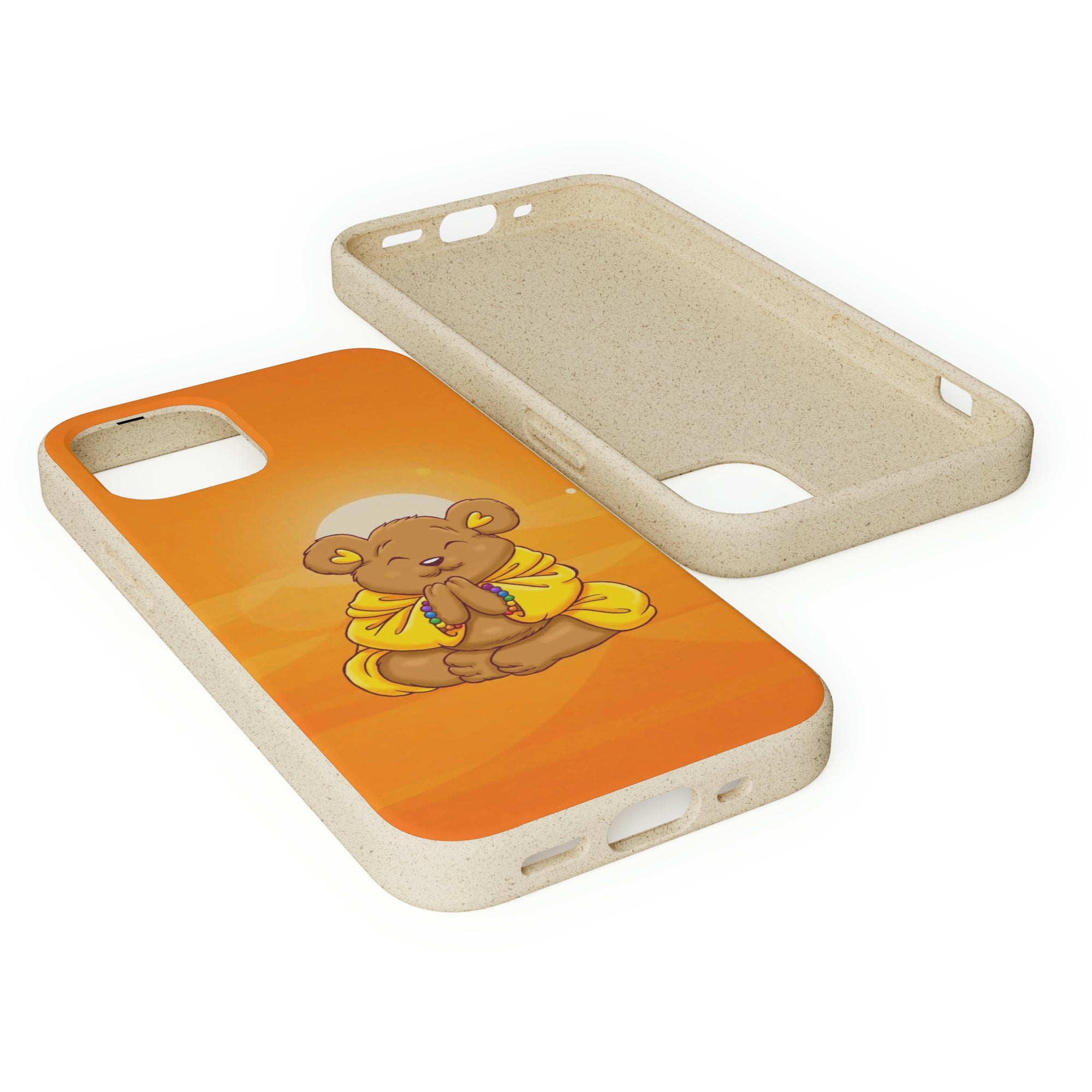Buddha Bear Prayer: Eco-friendly Phone Case