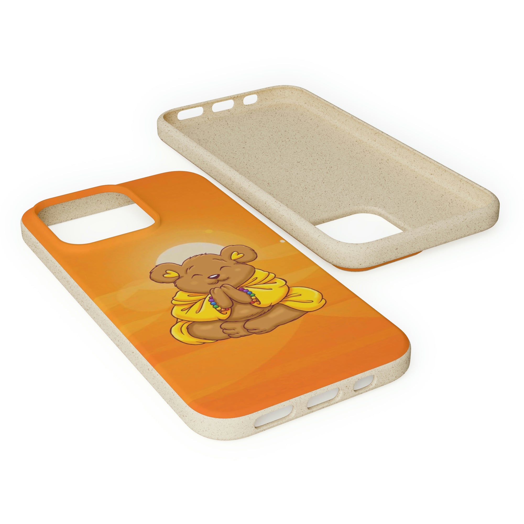 Buddha Bear Prayer: Eco-friendly Phone Case