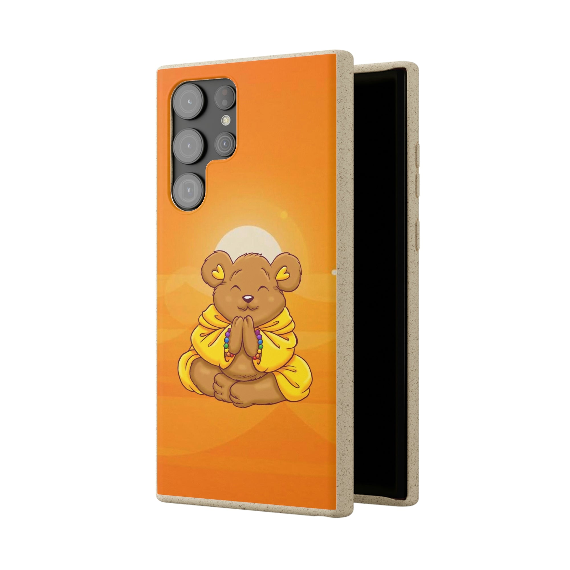 Buddha Bear Prayer: Eco-friendly Phone Case