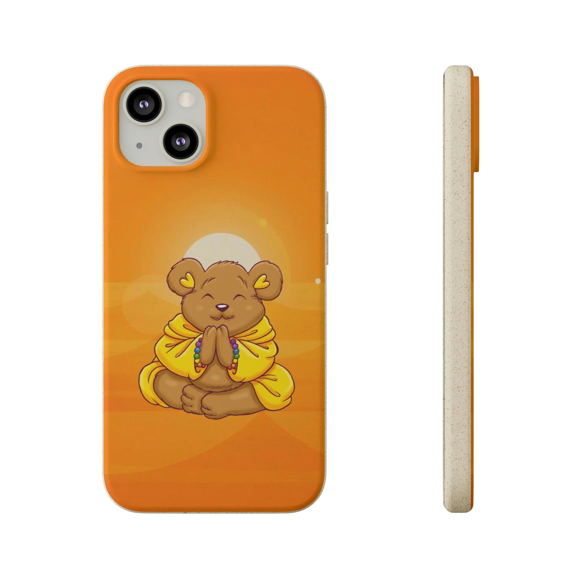 Buddha Bear Prayer: Eco-friendly Phone Case