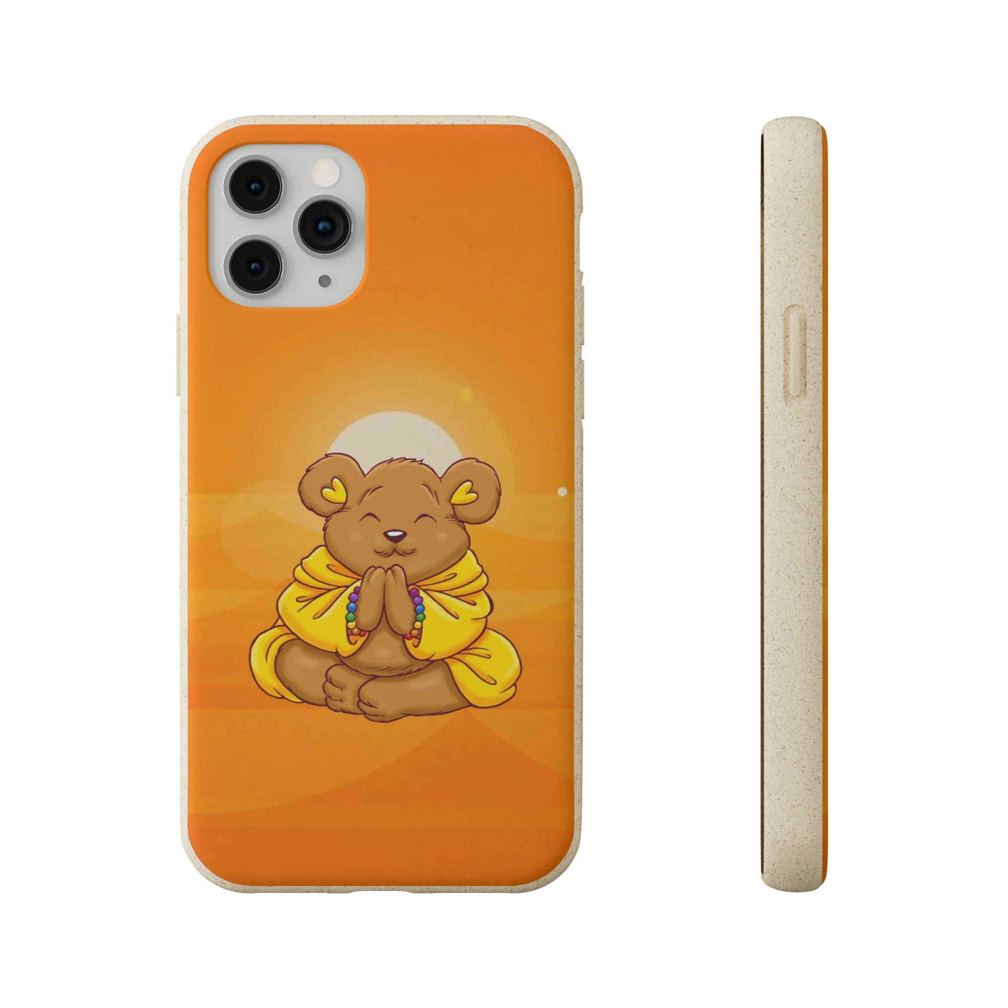 Buddha Bear Prayer: Eco-friendly Phone Case