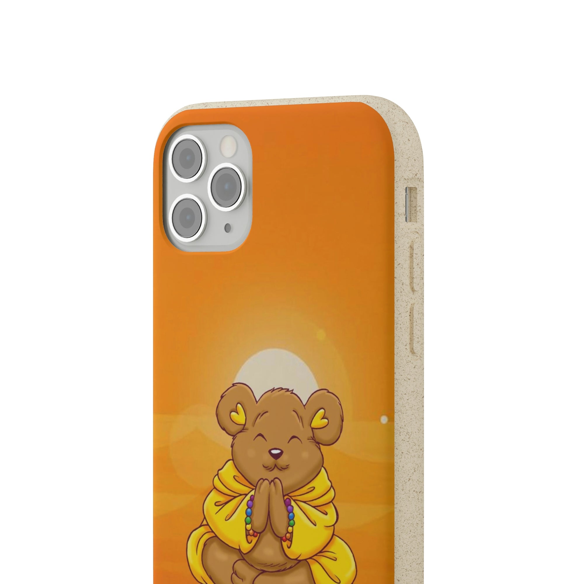 Buddha Bear Prayer: Eco-friendly Phone Case