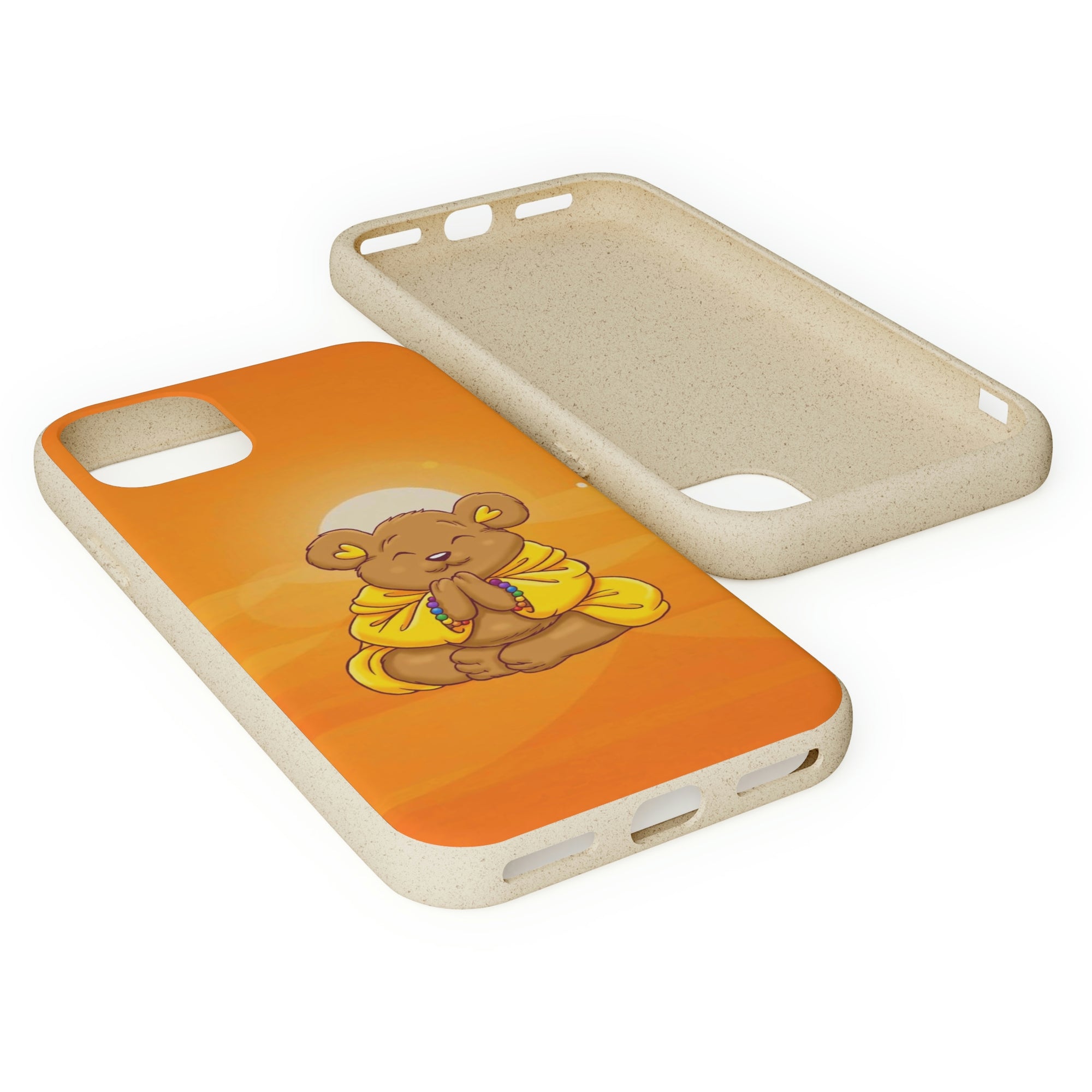 Buddha Bear Prayer: Eco-friendly Phone Case