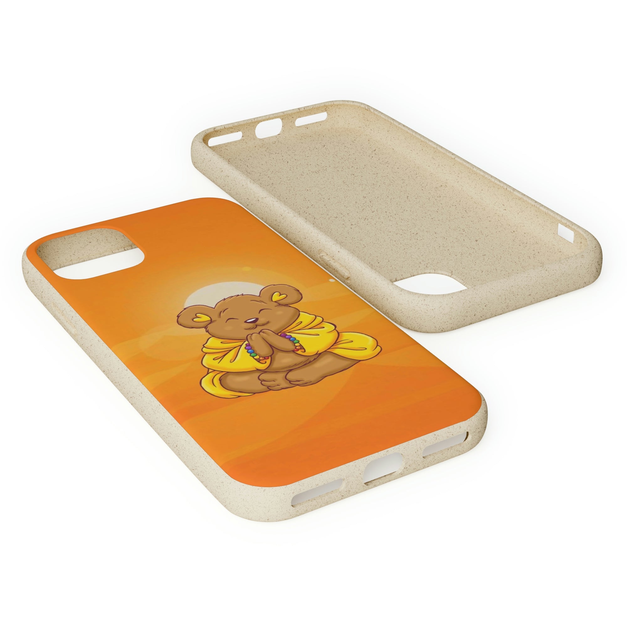 Buddha Bear Prayer: Eco-friendly Phone Case