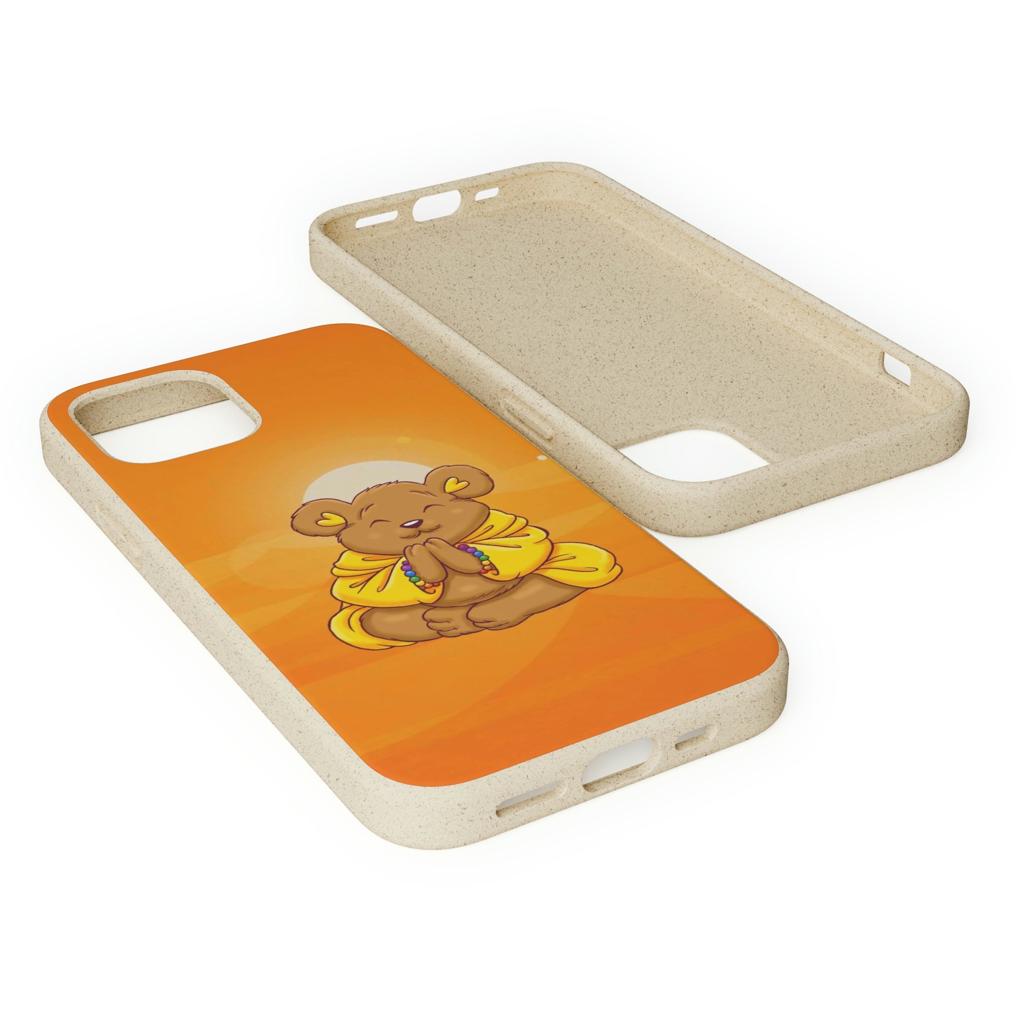 Buddha Bear Prayer: Eco-friendly Phone Case