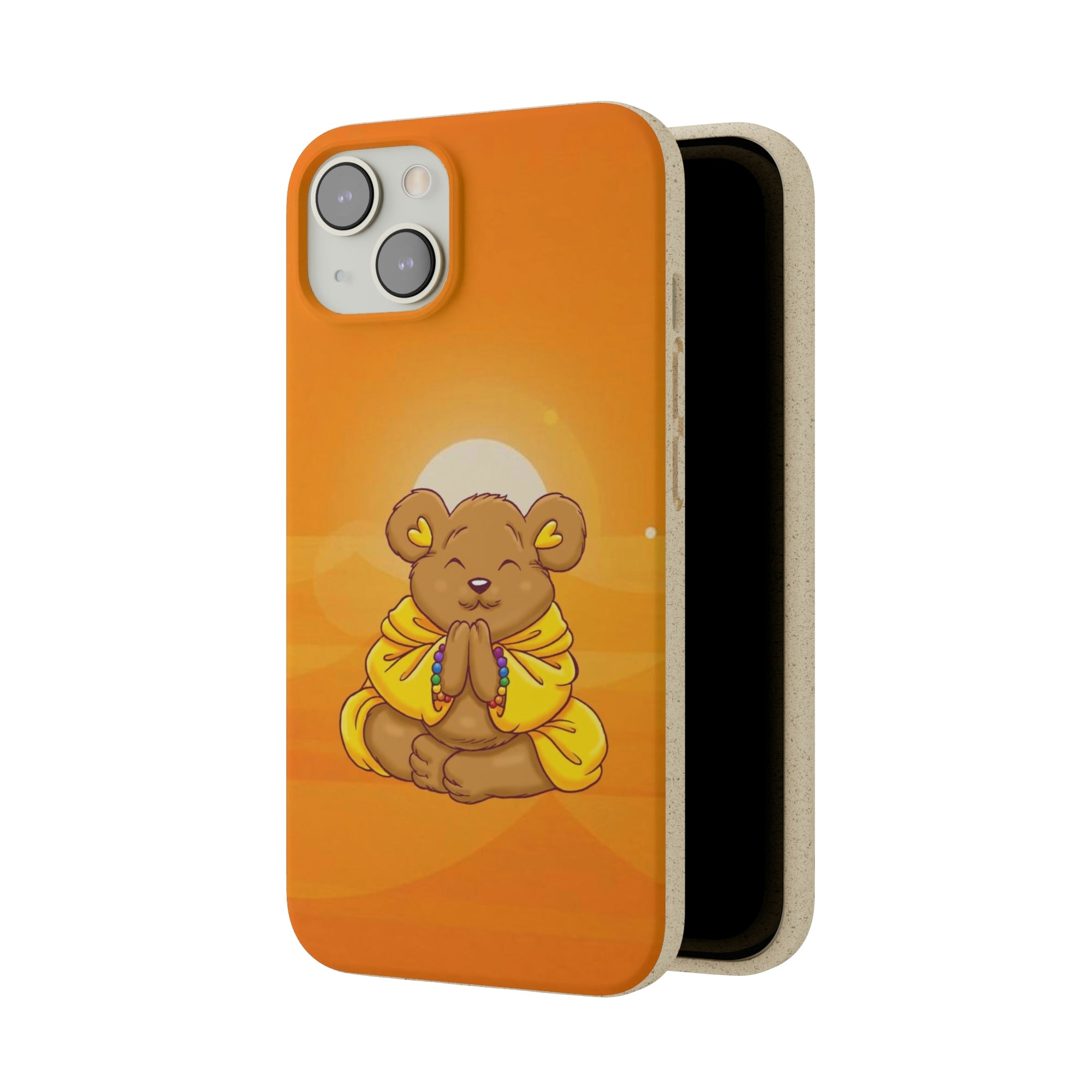 Buddha Bear Prayer: Eco-friendly Phone Case