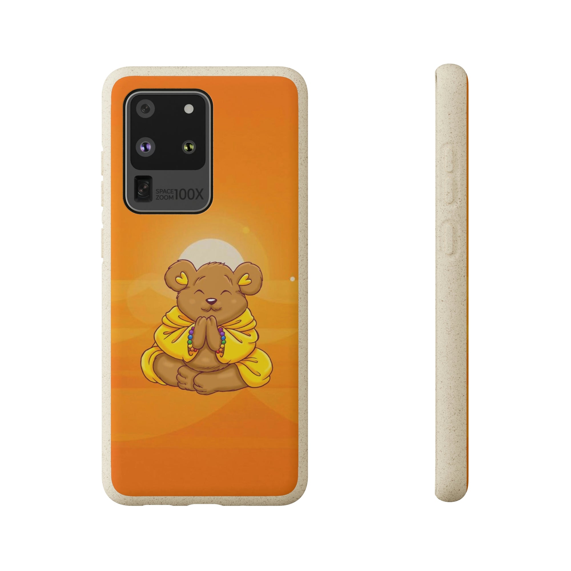 Buddha Bear Prayer: Eco-friendly Phone Case