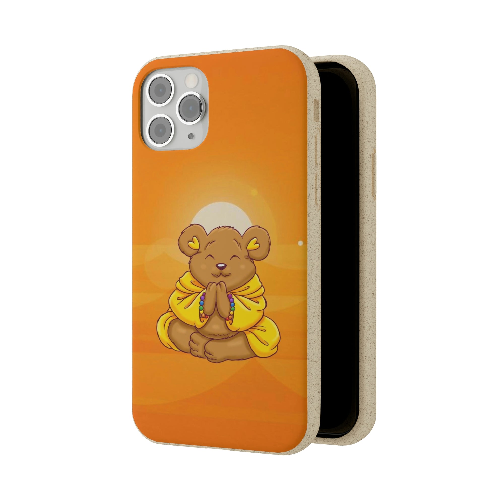 Buddha Bear Prayer: Eco-friendly Phone Case