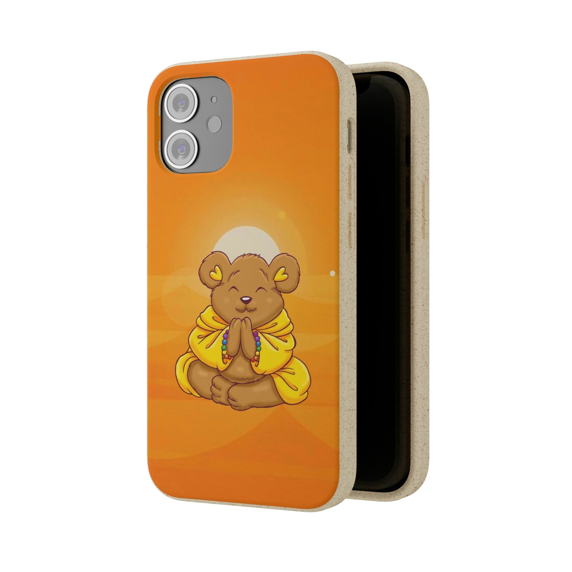 Buddha Bear Prayer: Eco-friendly Phone Case