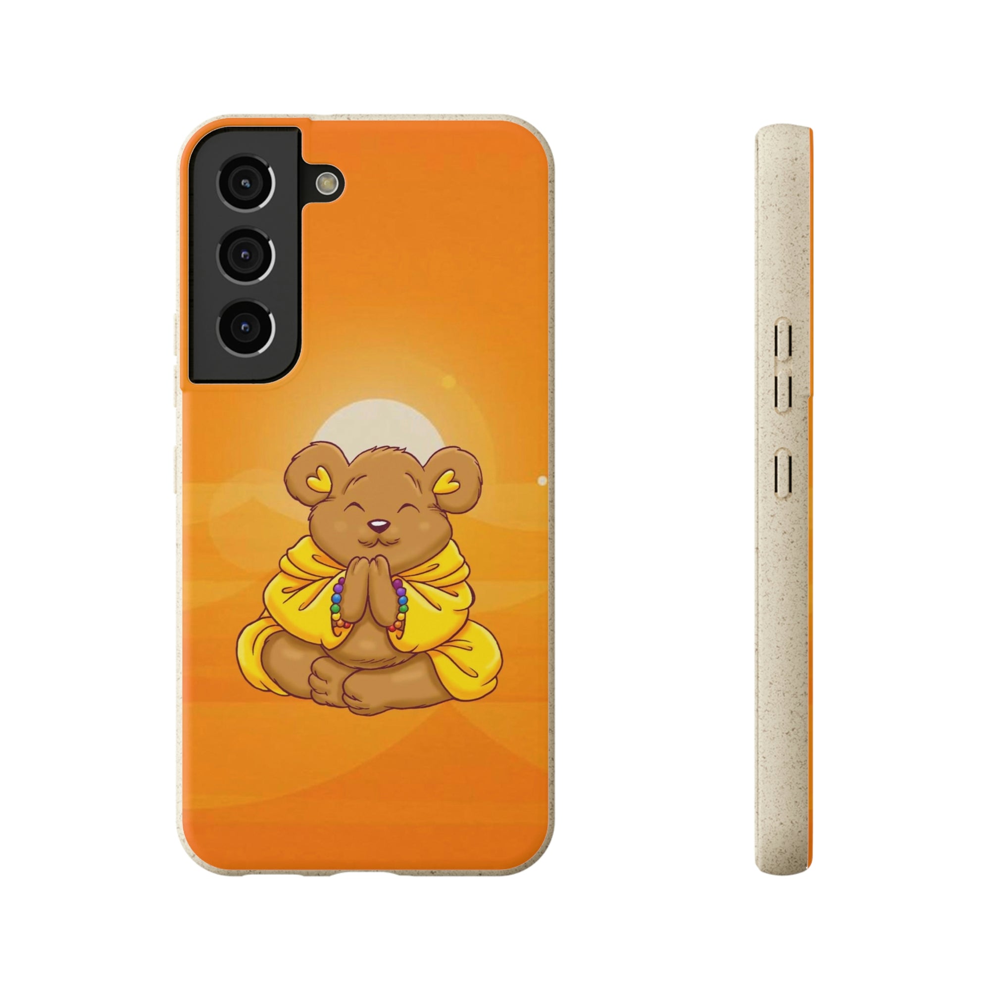 Buddha Bear Prayer: Eco-friendly Phone Case