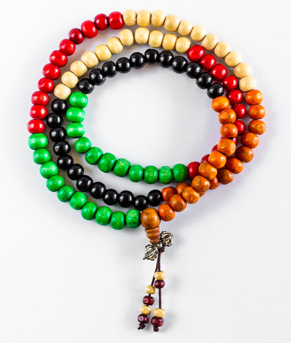 5 Elements Natural Wooden Mala