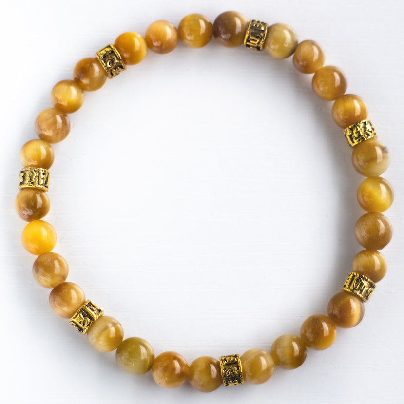 Solar Plexus Chakra - Yellow Tigers Eye Bracelet