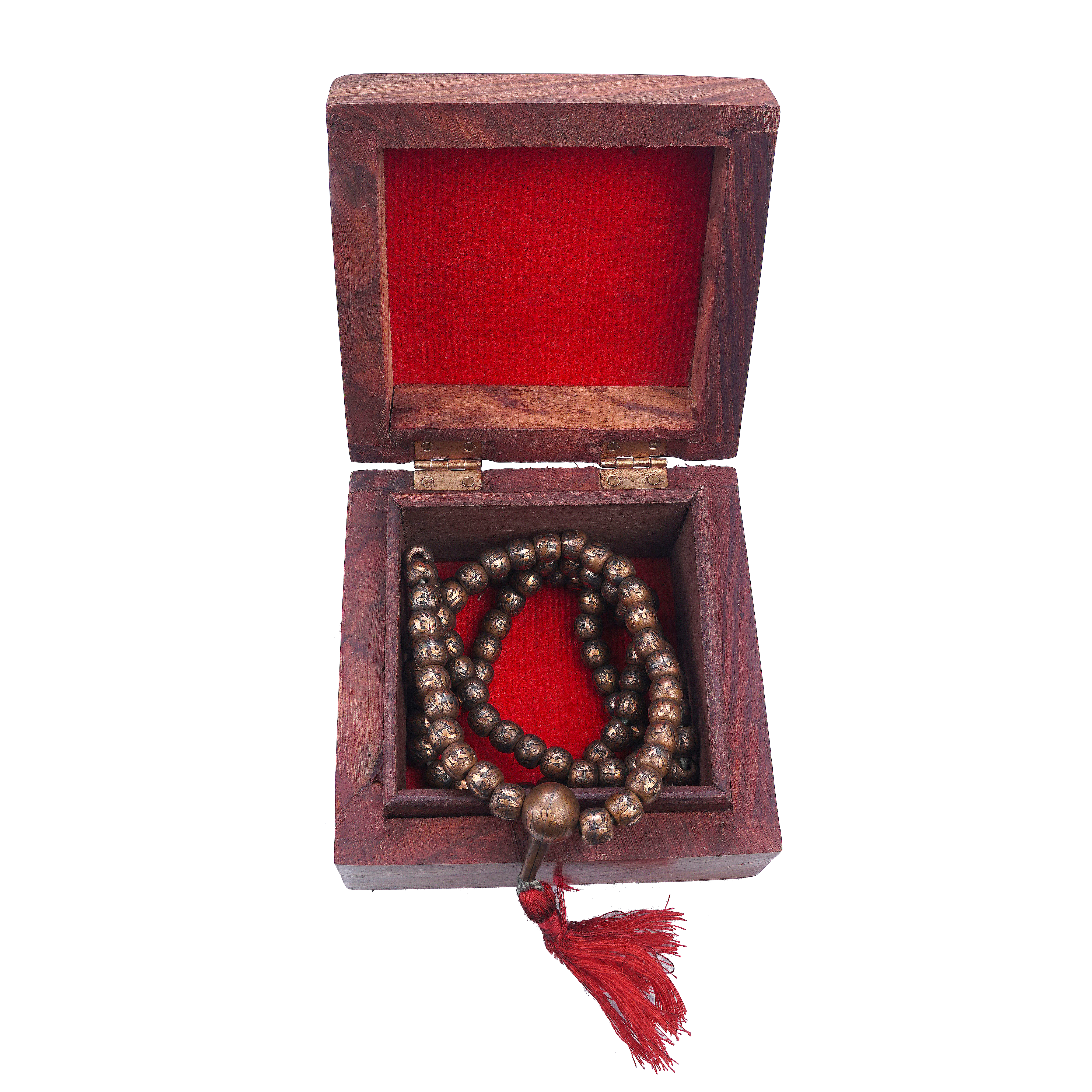 DEV Monk Blessed 108 Bead Copper Mala in Box