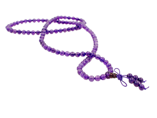 Pure Purple Amethyst Mala