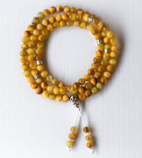 Yellow Tigers Eye Chakra Mala
