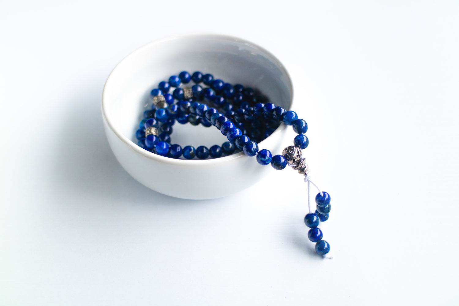 Lapis Lazuli Blue Chakra Mala
