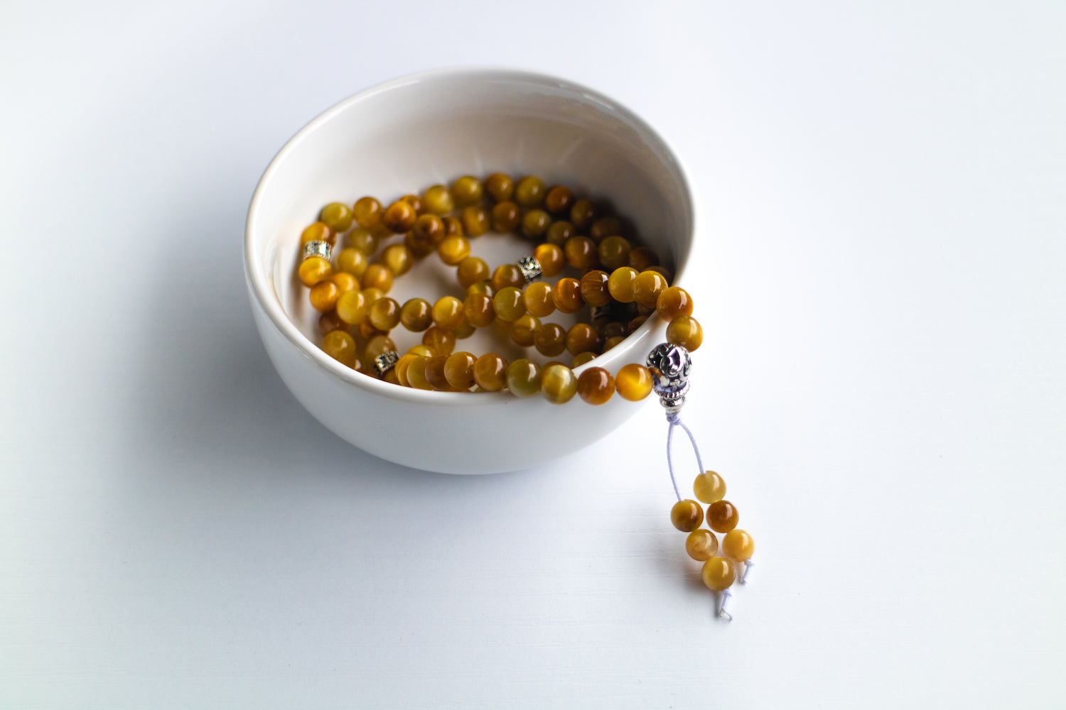 Yellow Tigers Eye Mala