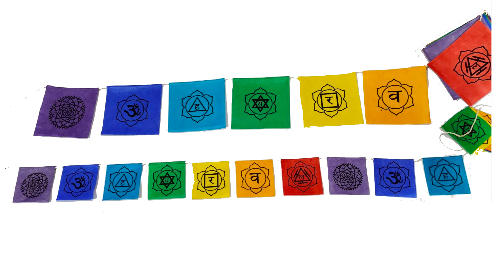 7 Chakra Prayer Flags (Buy 1 Get 1 Free)