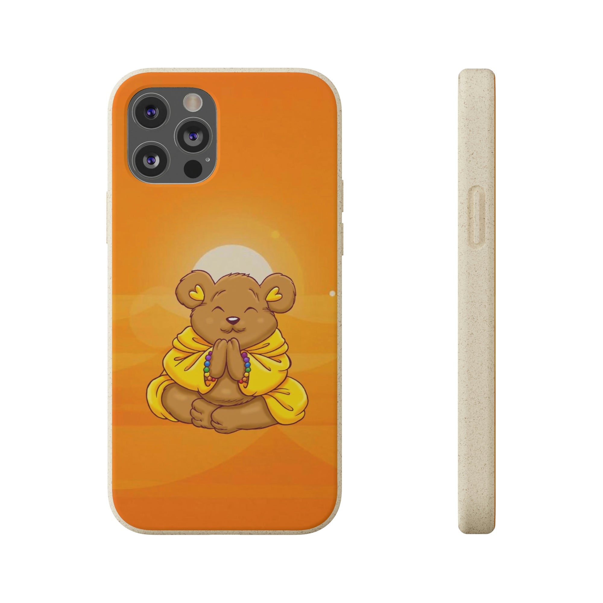 Buddha Bear Prayer: Eco-friendly Phone Case