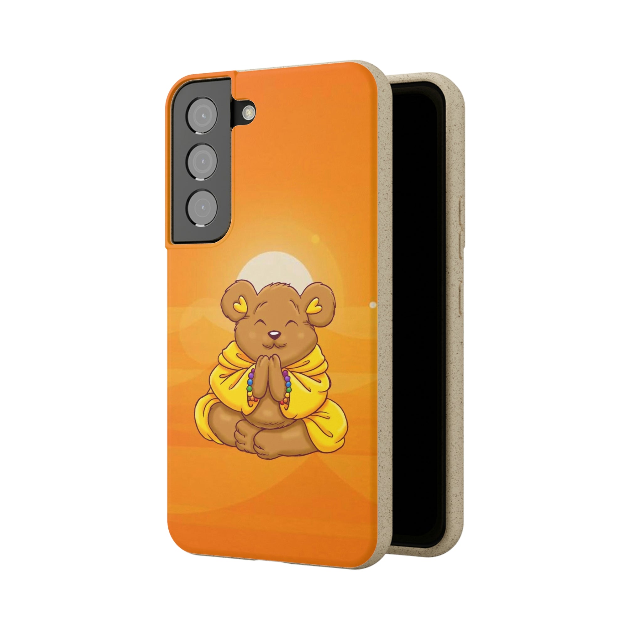 Buddha Bear Prayer: Eco-friendly Phone Case
