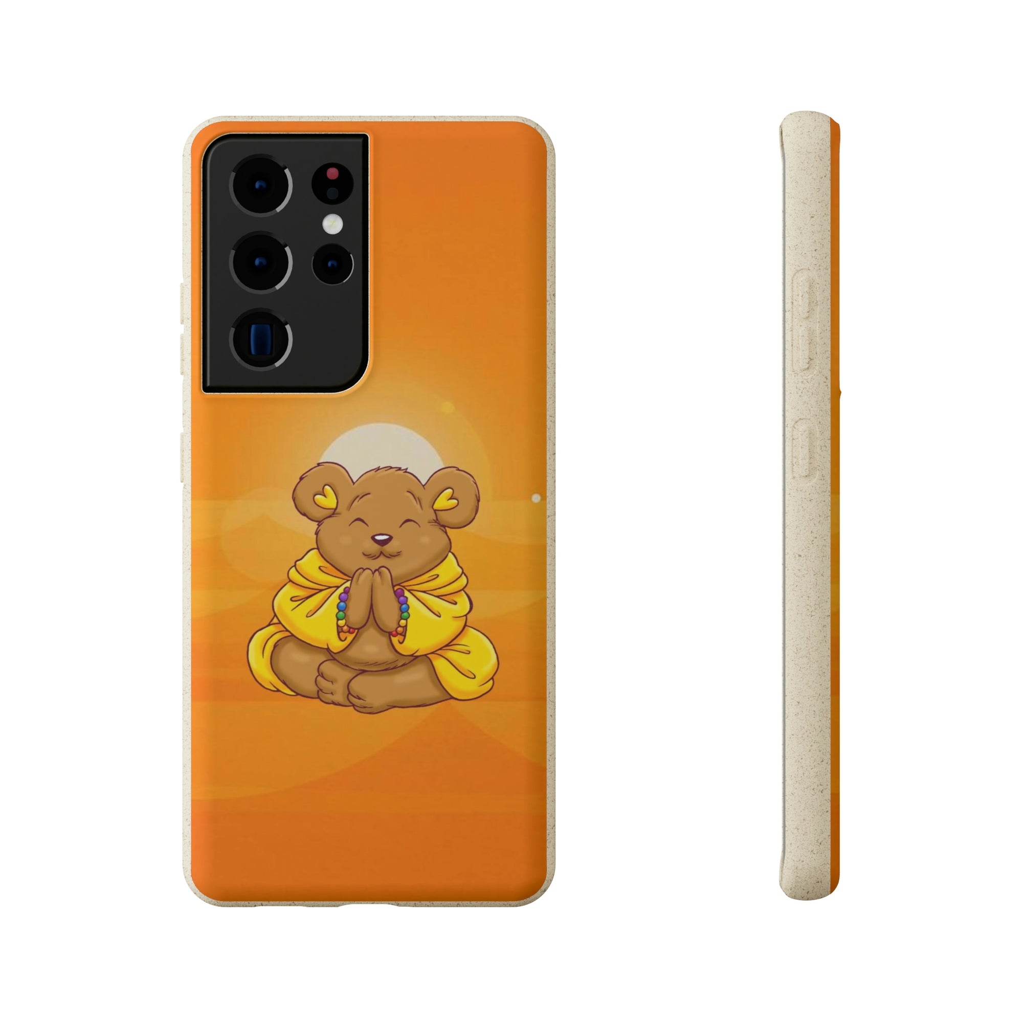 Buddha Bear Prayer: Eco-friendly Phone Case
