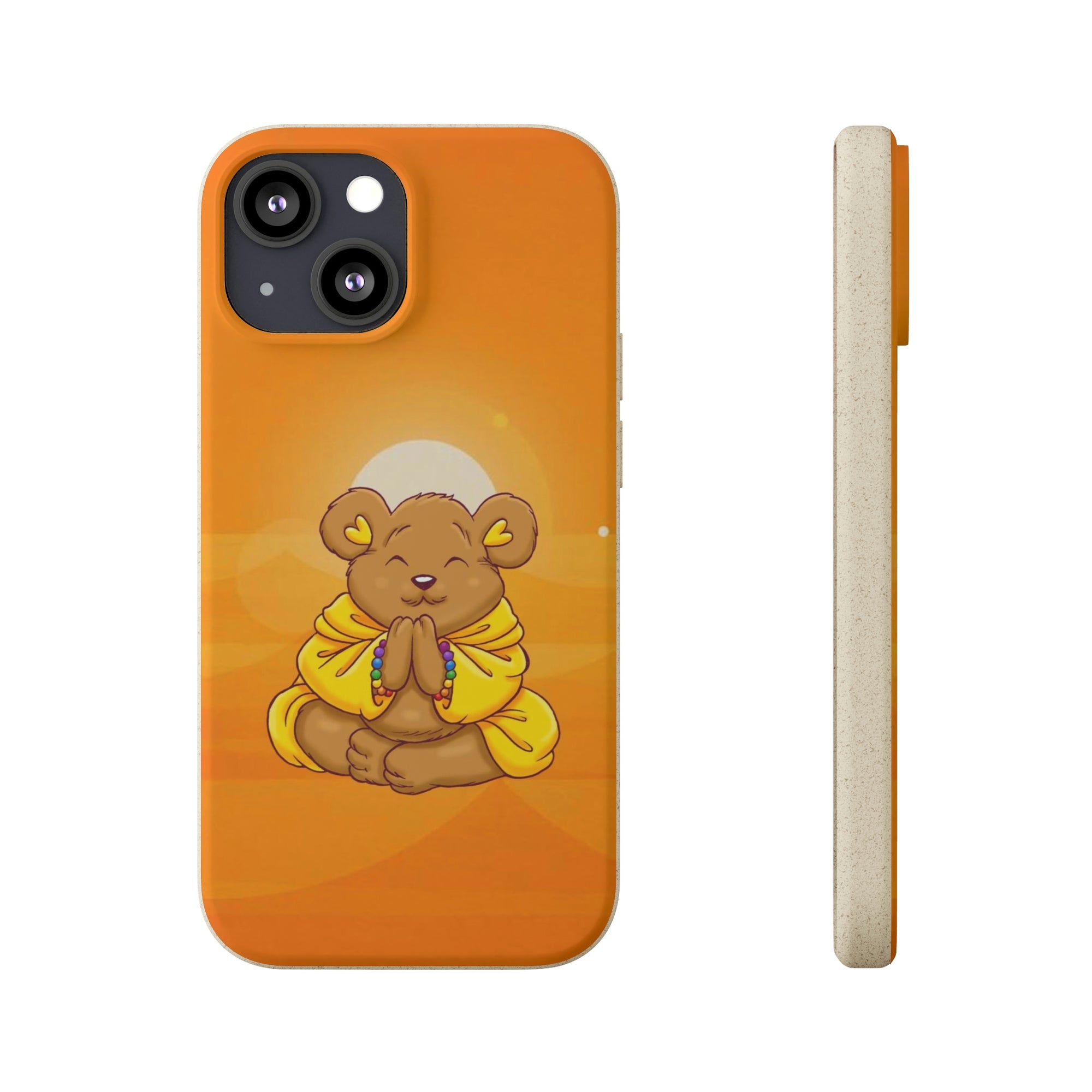 Buddha Bear Prayer: Eco-friendly Phone Case