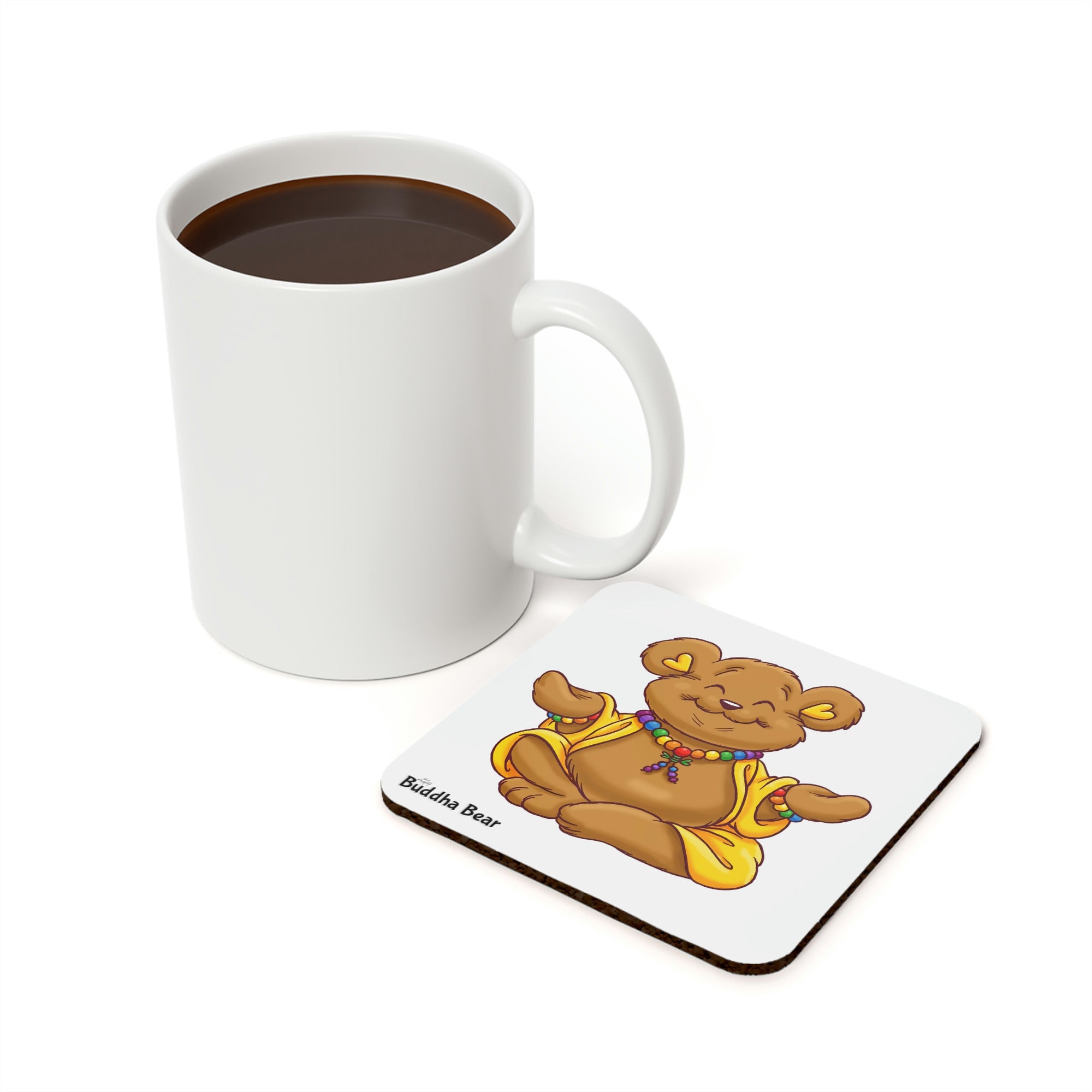 Buddha Bear's Cork Back Coaster