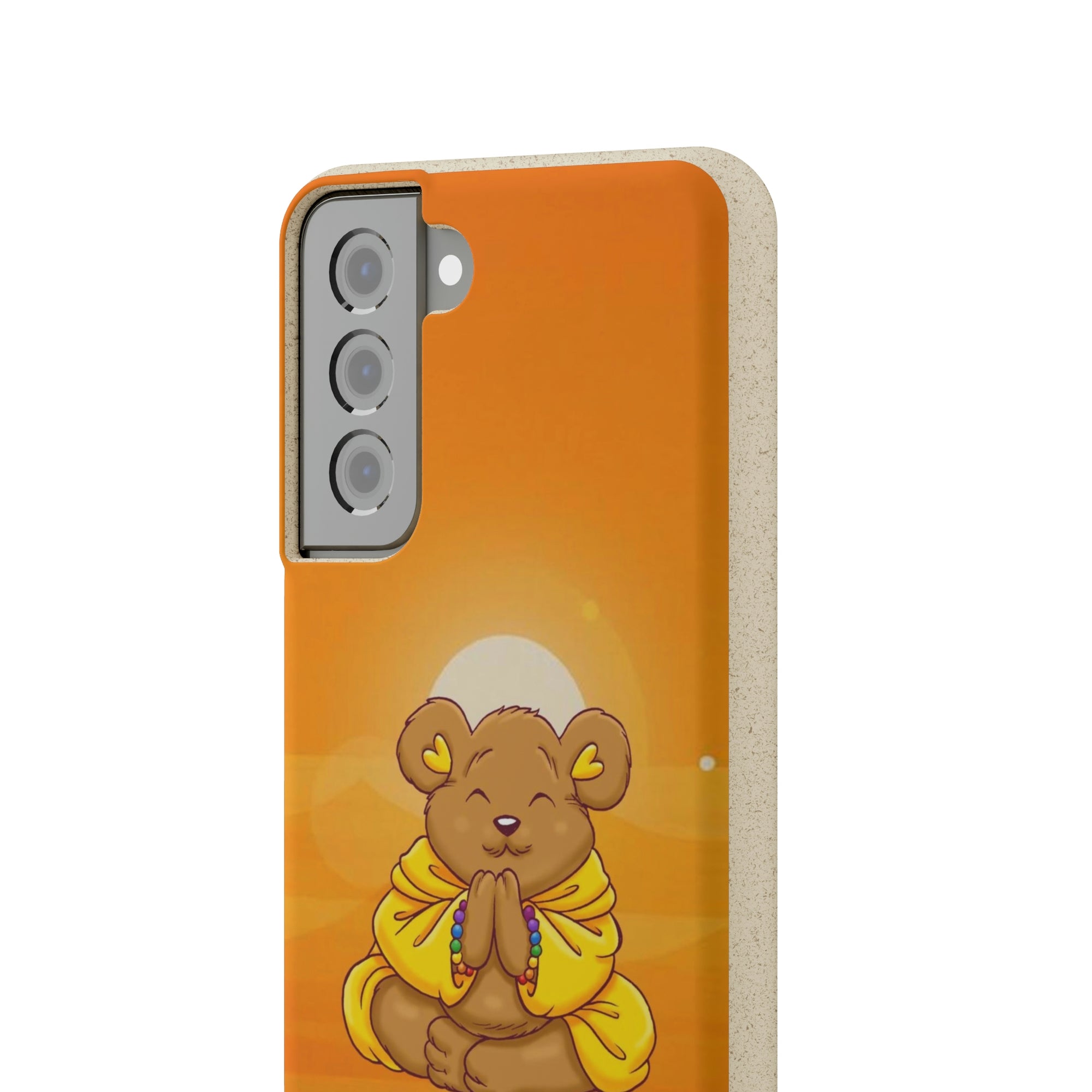 Buddha Bear Prayer: Eco-friendly Phone Case
