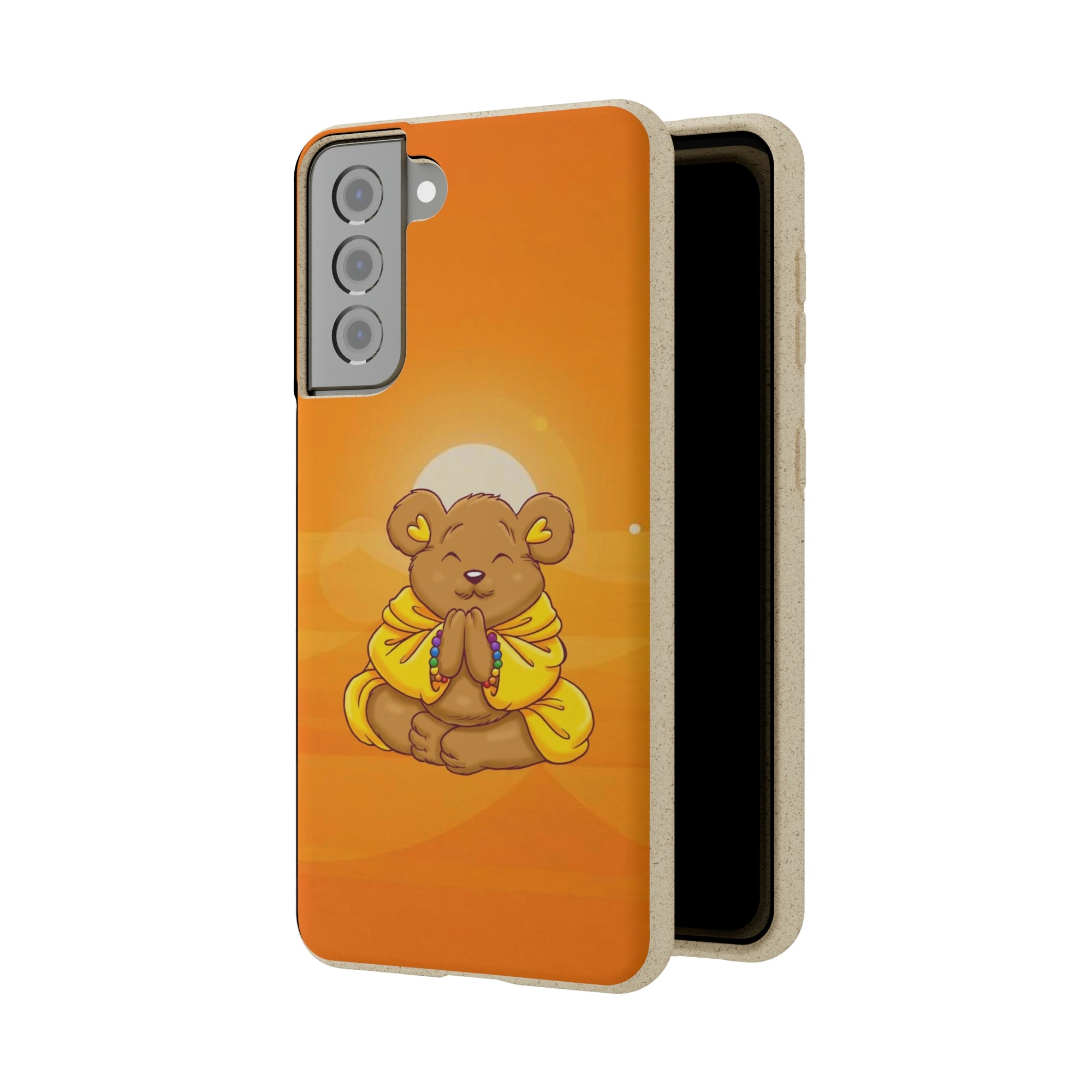Buddha Bear Prayer: Eco-friendly Phone Case