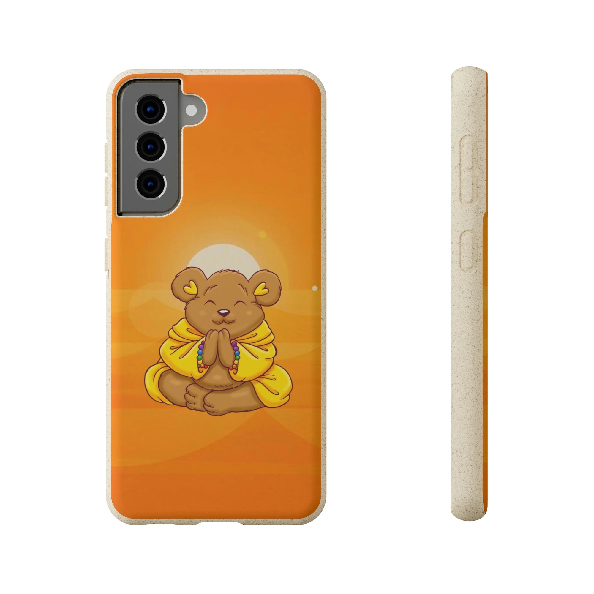 Buddha Bear Prayer: Eco-friendly Phone Case