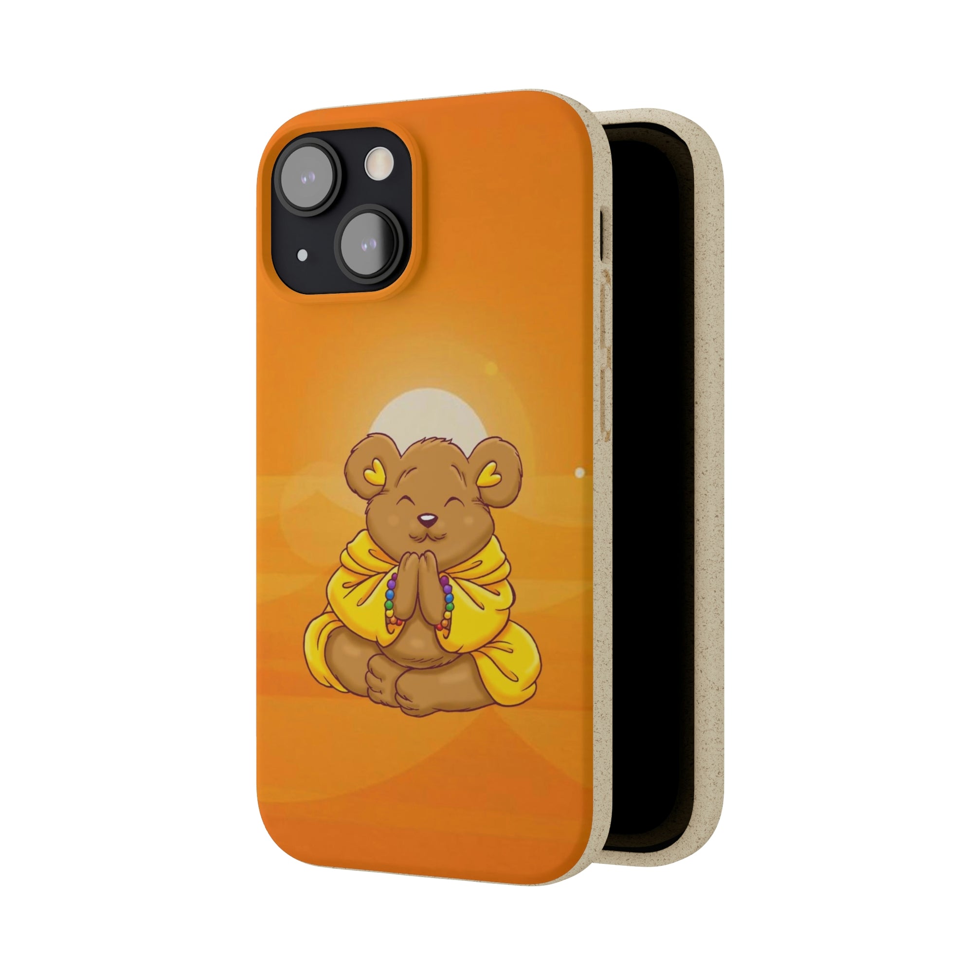 Buddha Bear Prayer: Eco-friendly Phone Case