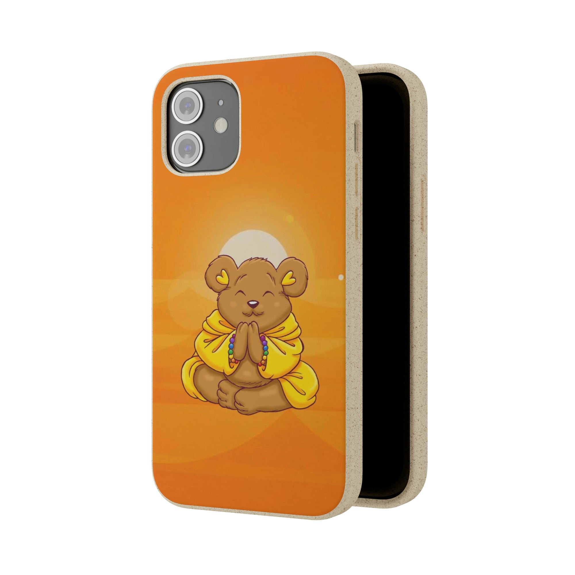 Buddha Bear Prayer: Eco-friendly Phone Case