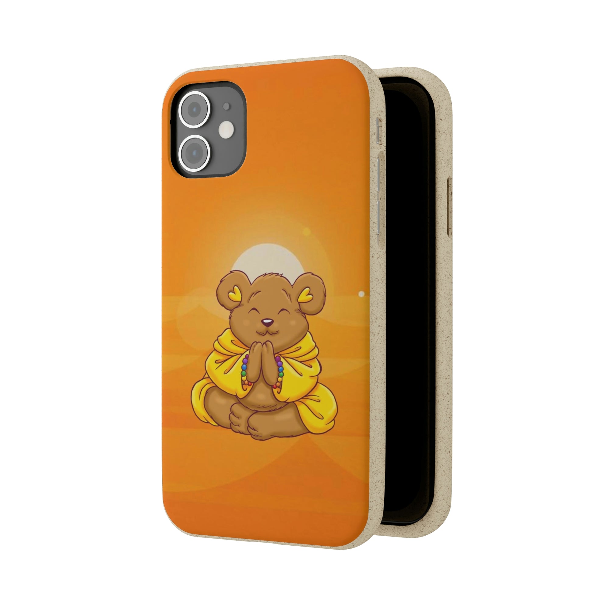 Buddha Bear Prayer: Eco-friendly Phone Case