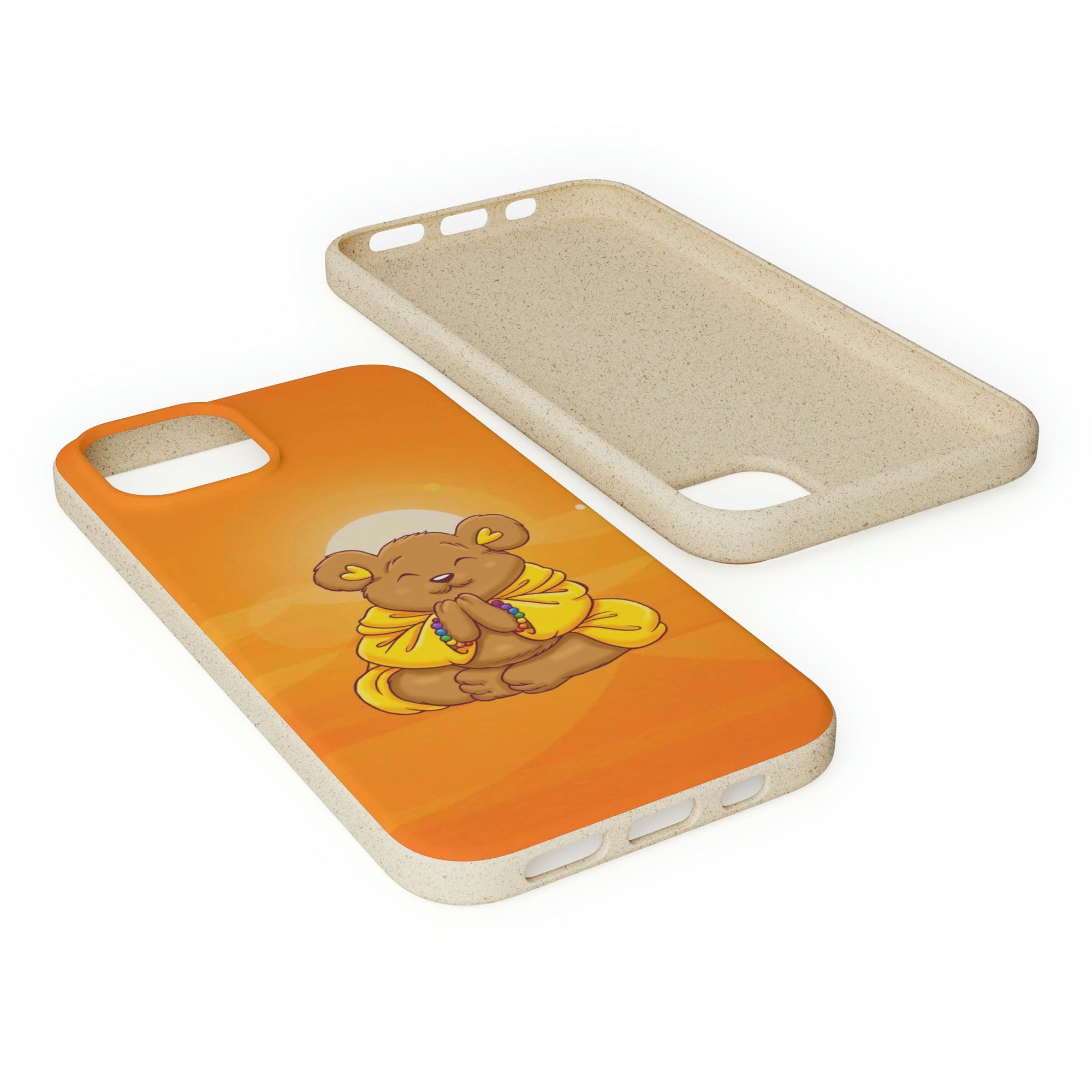 Buddha Bear Prayer: Eco-friendly Phone Case