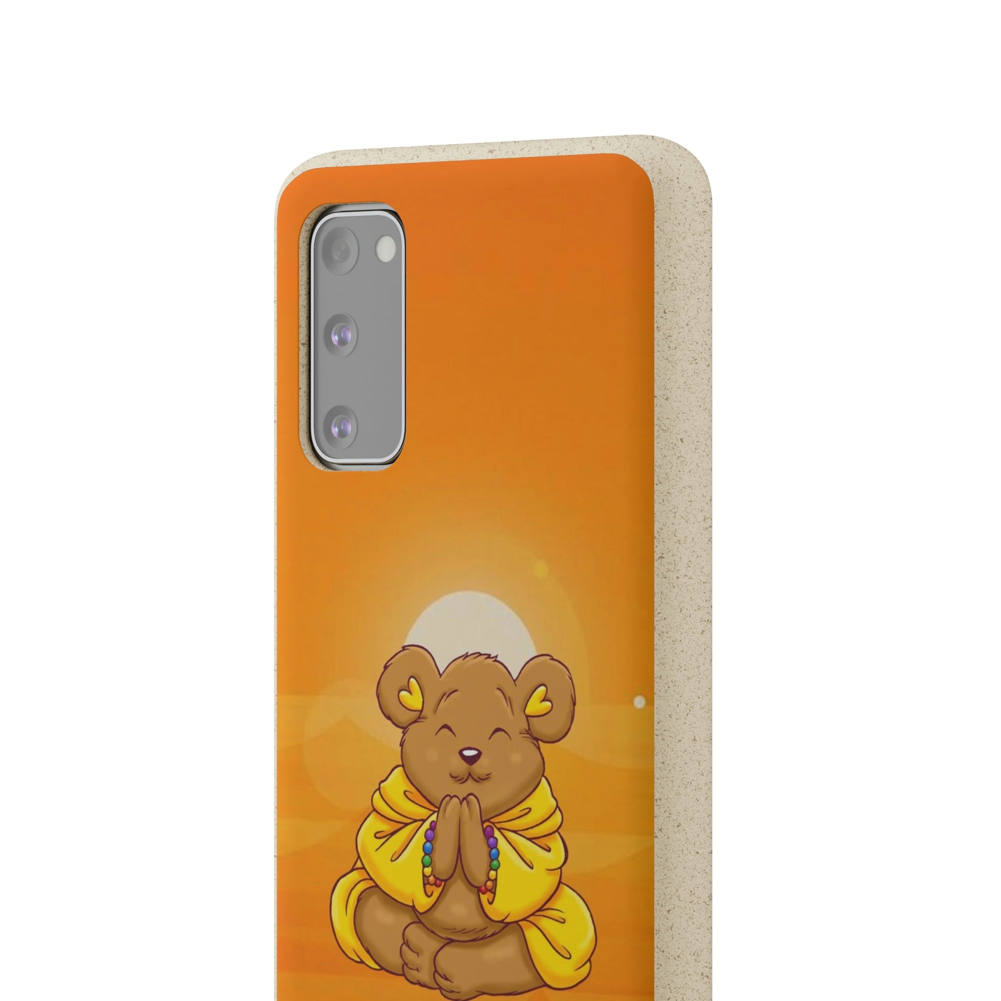 Buddha Bear Prayer: Eco-friendly Phone Case