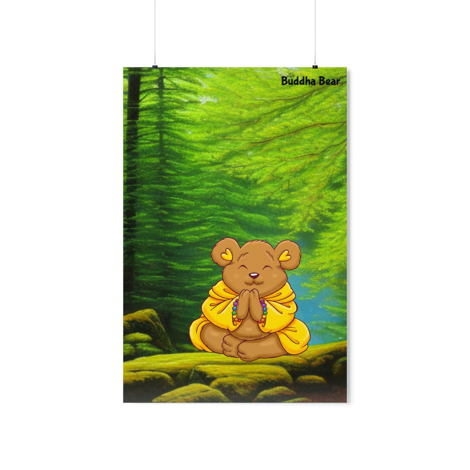 Buddha Bear's Forest Of Meditation Poster