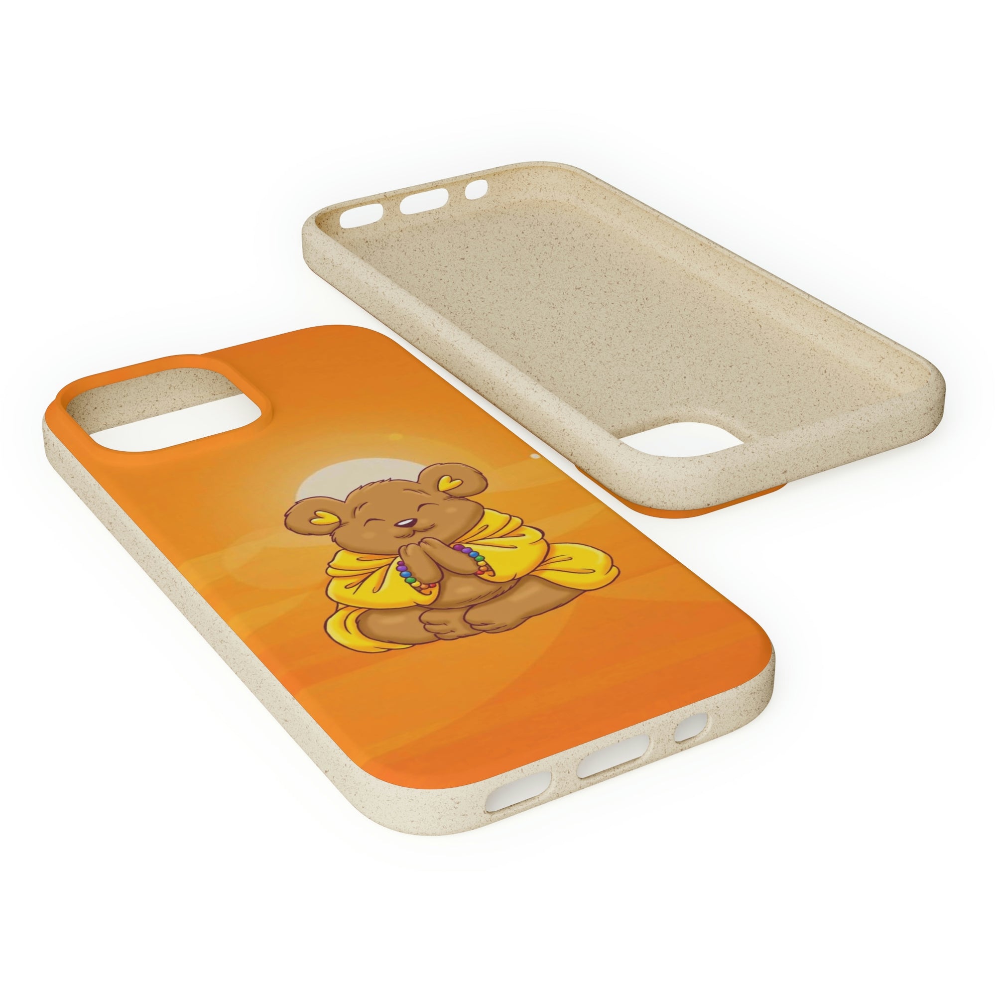 Buddha Bear Prayer: Eco-friendly Phone Case