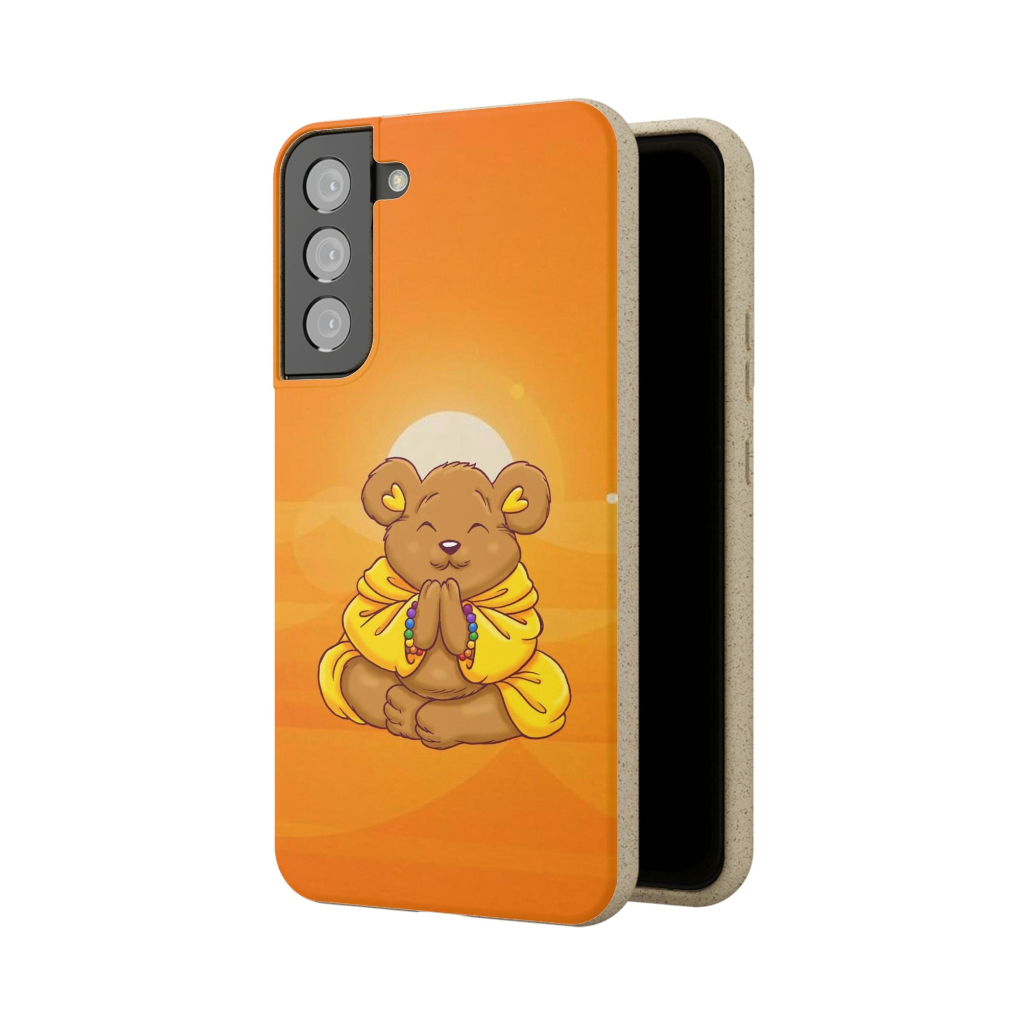 Buddha Bear Prayer: Eco-friendly Phone Case