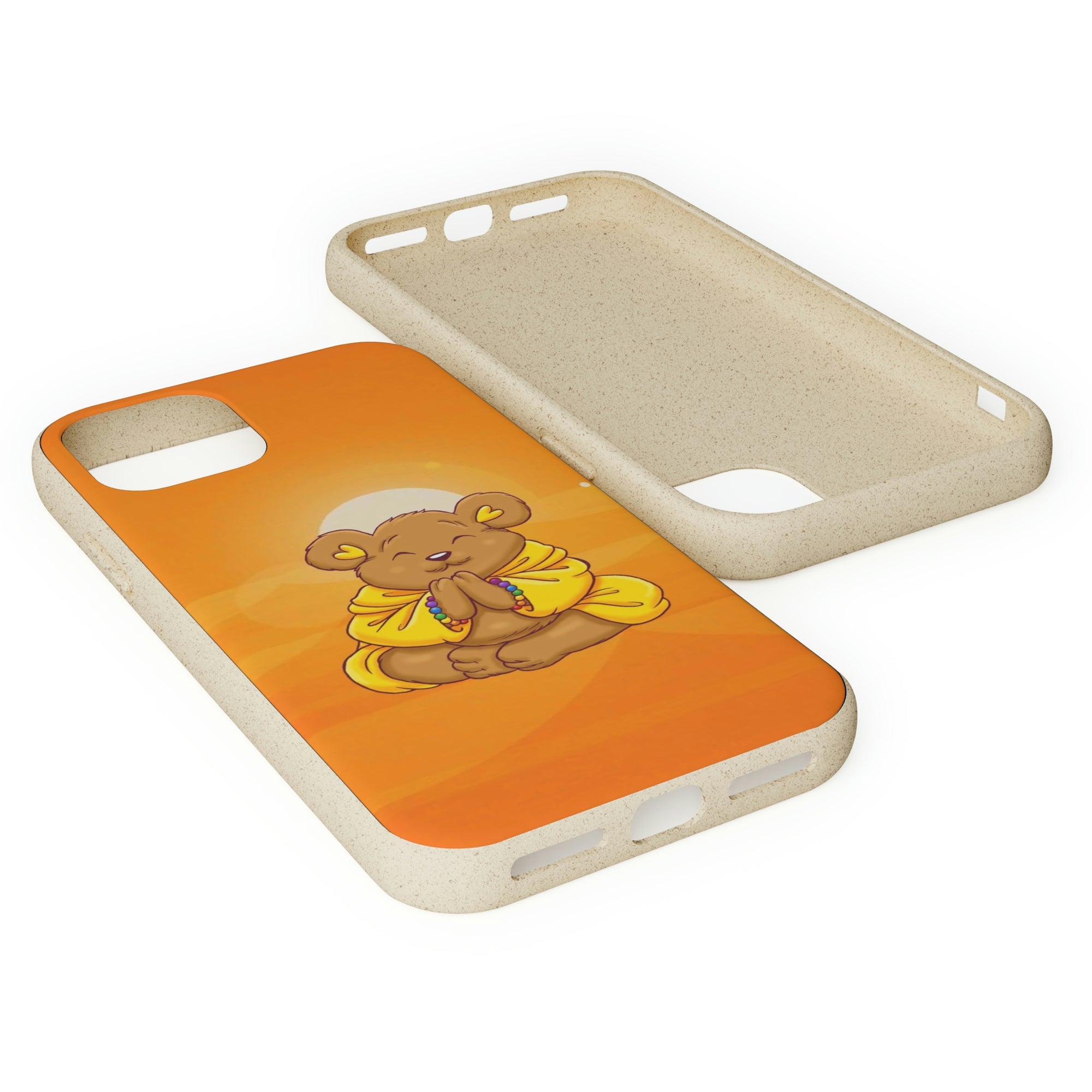 Buddha Bear Prayer: Eco-friendly Phone Case