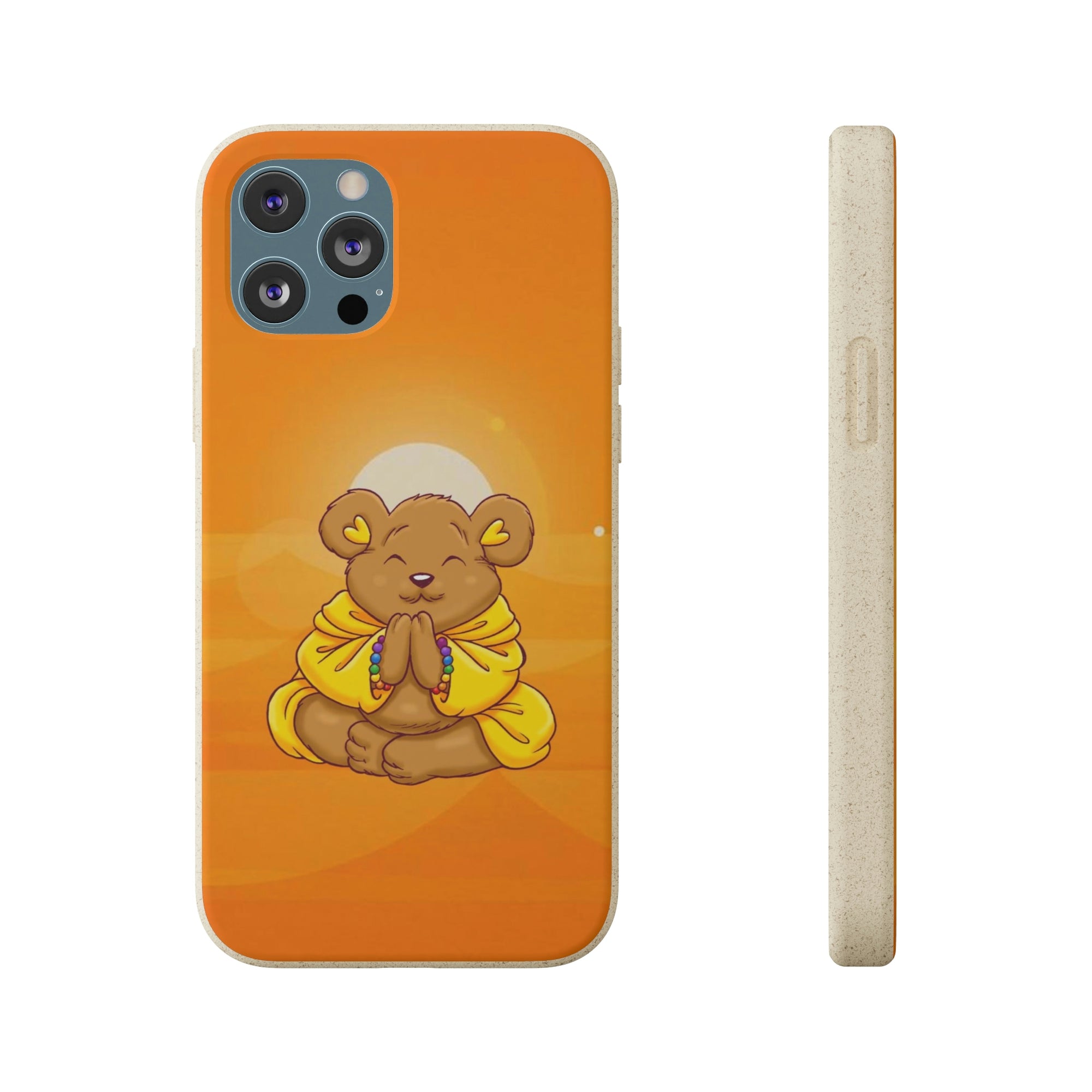 Buddha Bear Prayer: Eco-friendly Phone Case