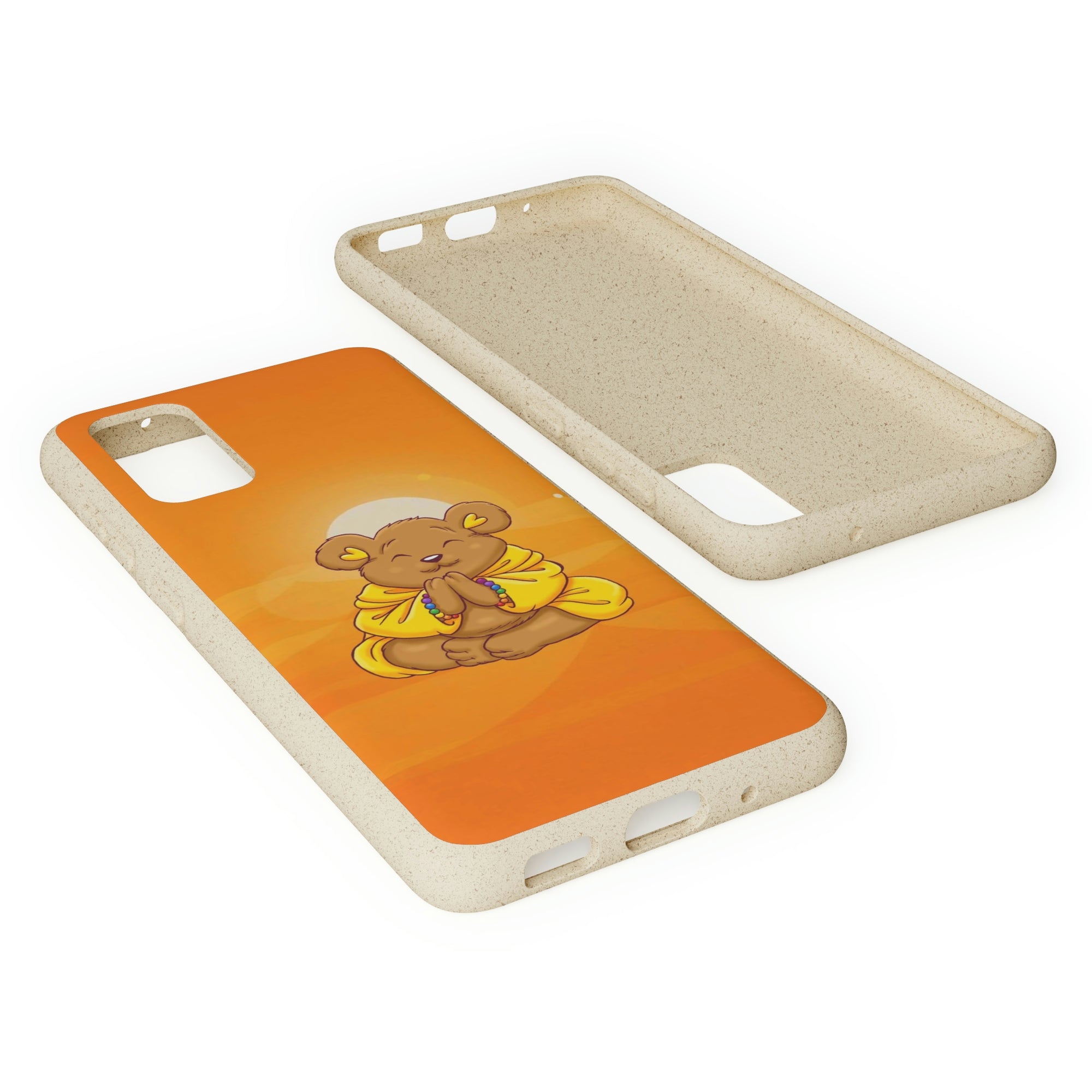 Buddha Bear Prayer: Eco-friendly Phone Case