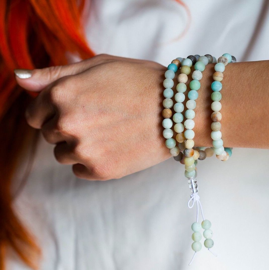 Amazonite Mala Prayer Beads
